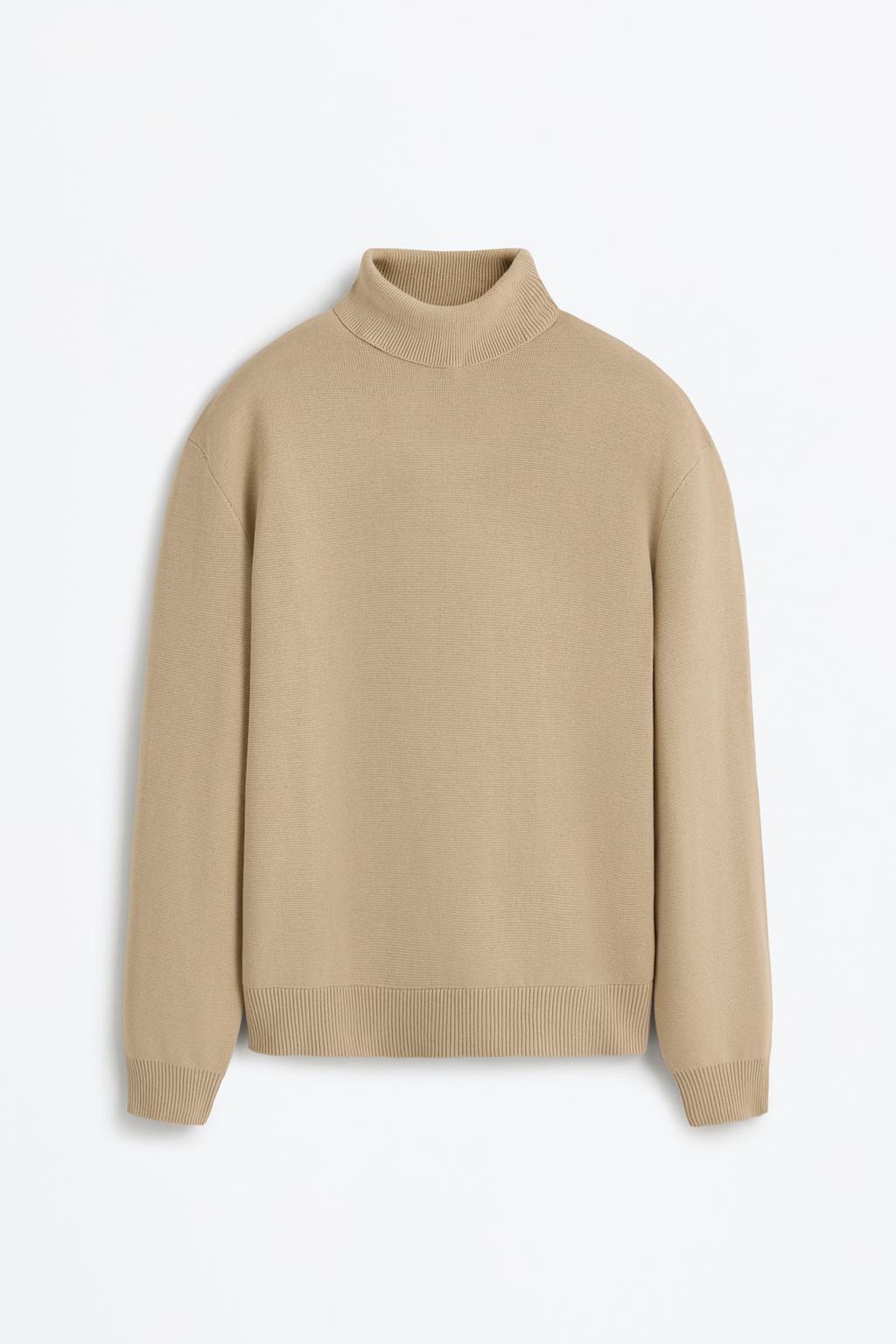 Compact roll neck sweater