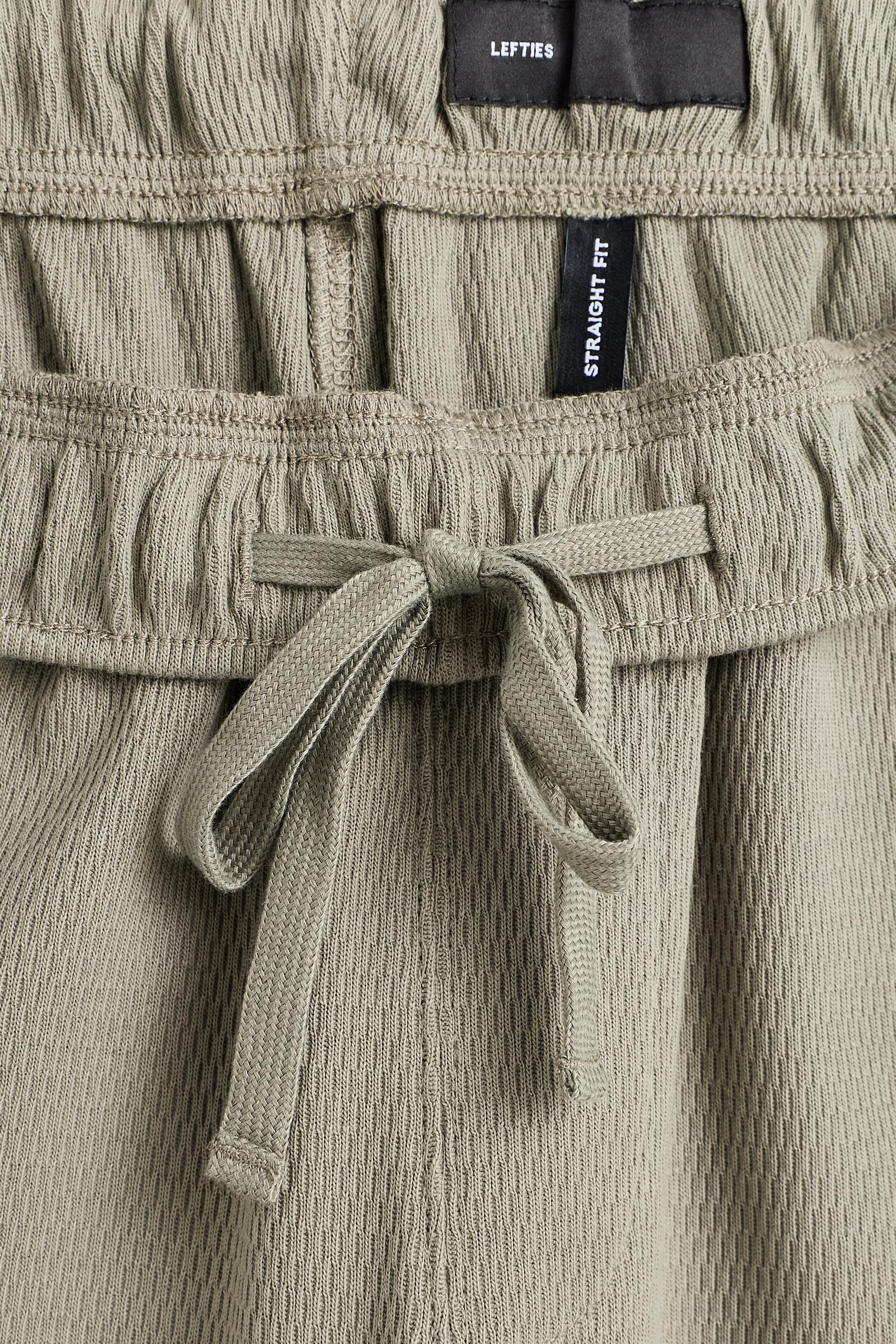 Textured tracksuit bottoms — KHAKI