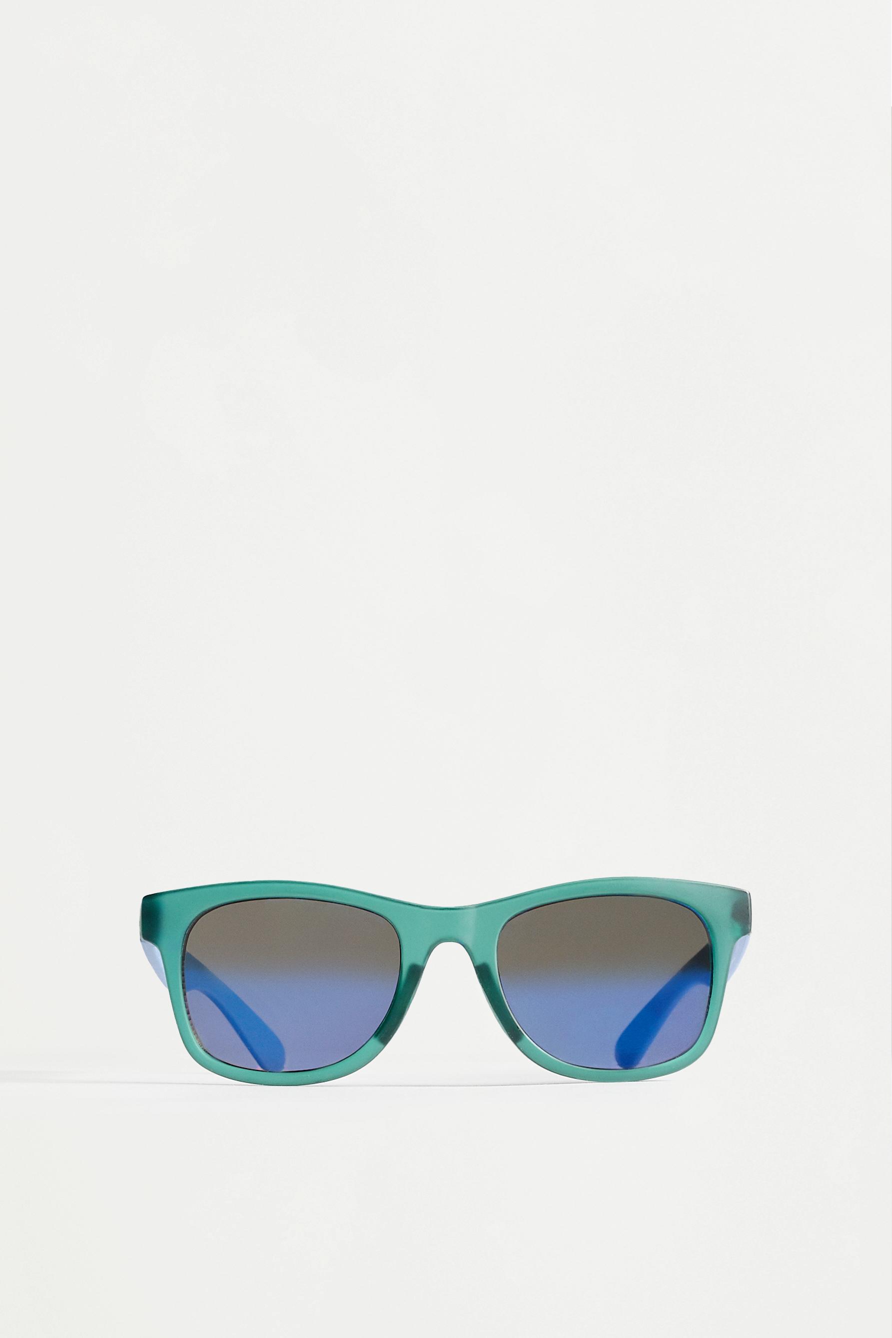 Translucent square sunglasses — BLUE TONES