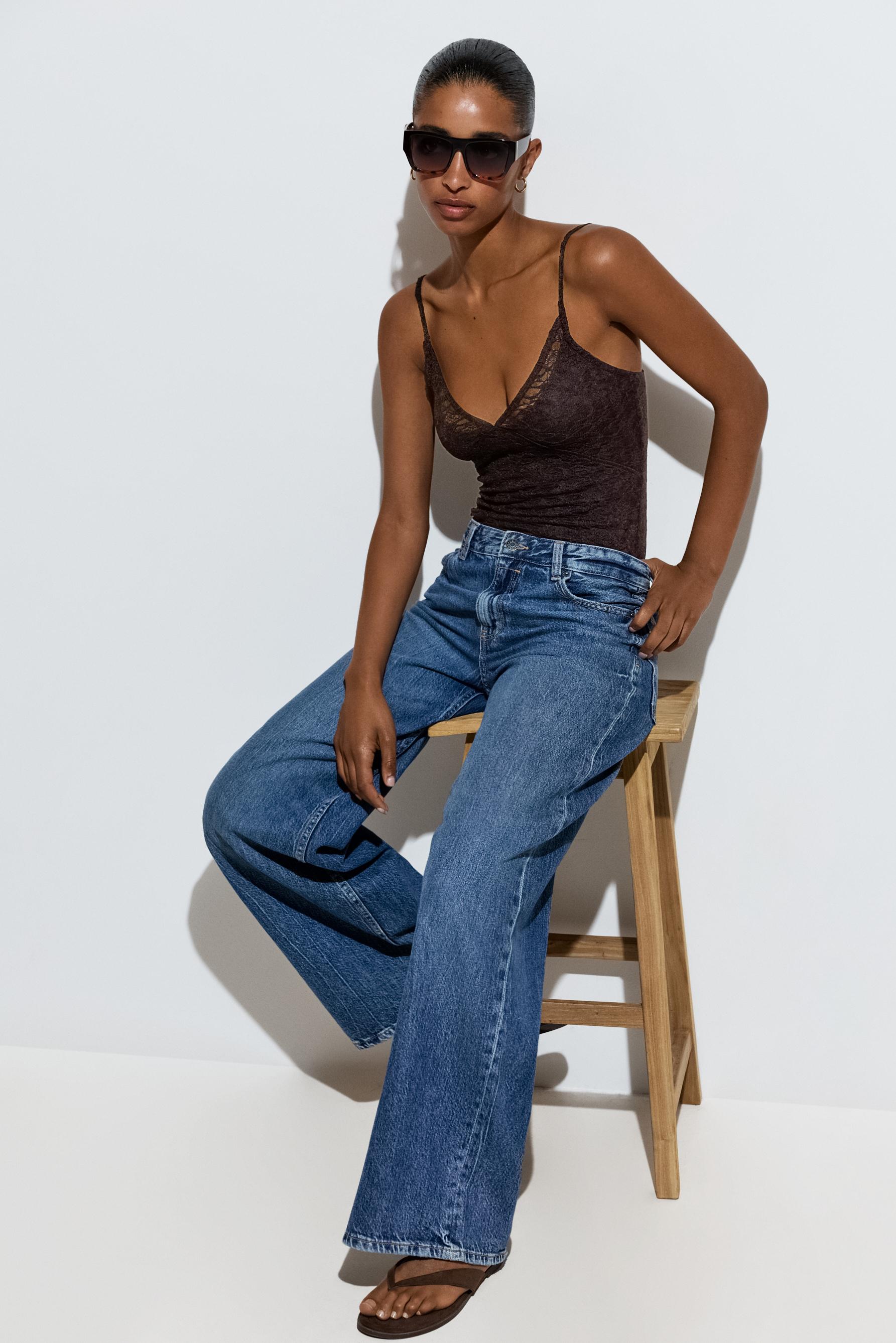 Lace bodysuit — CHOCOLATE