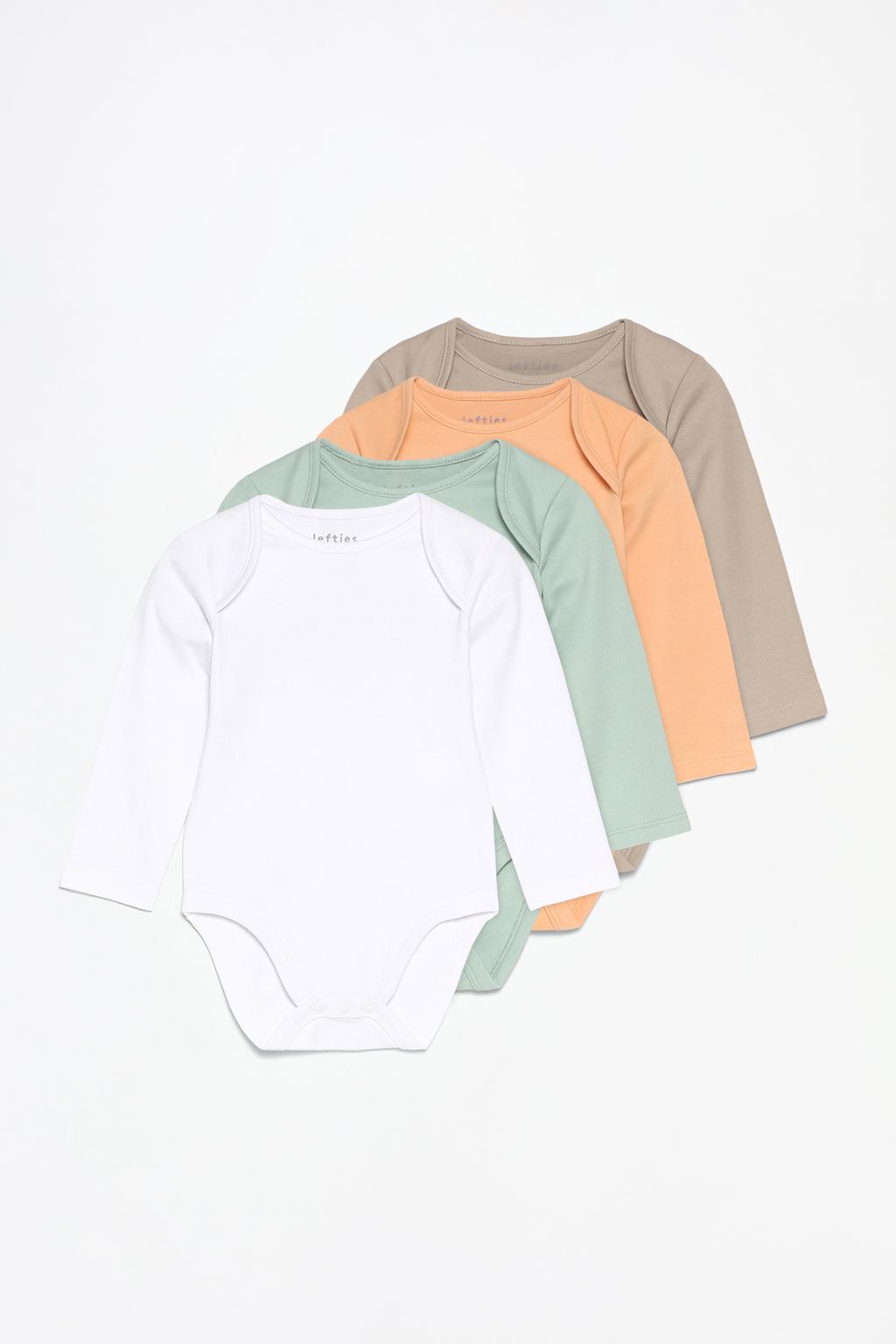 Pack of 4 basic bodysuits