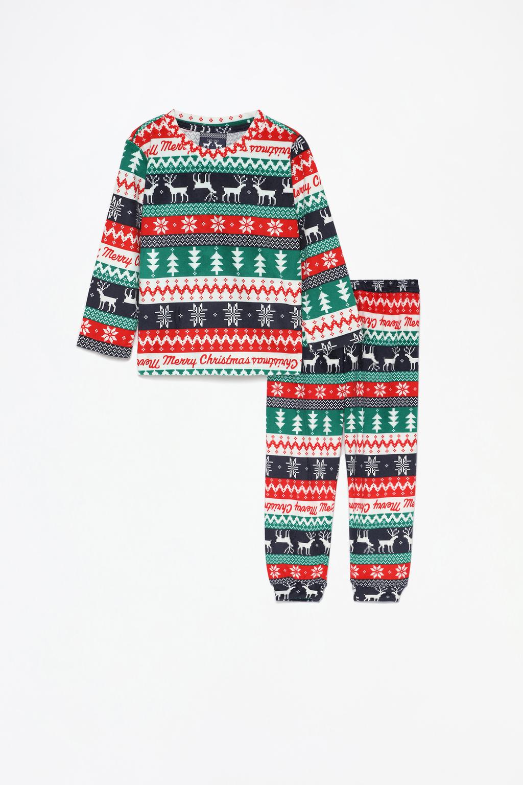 Baby | Velvety pyjamas with border