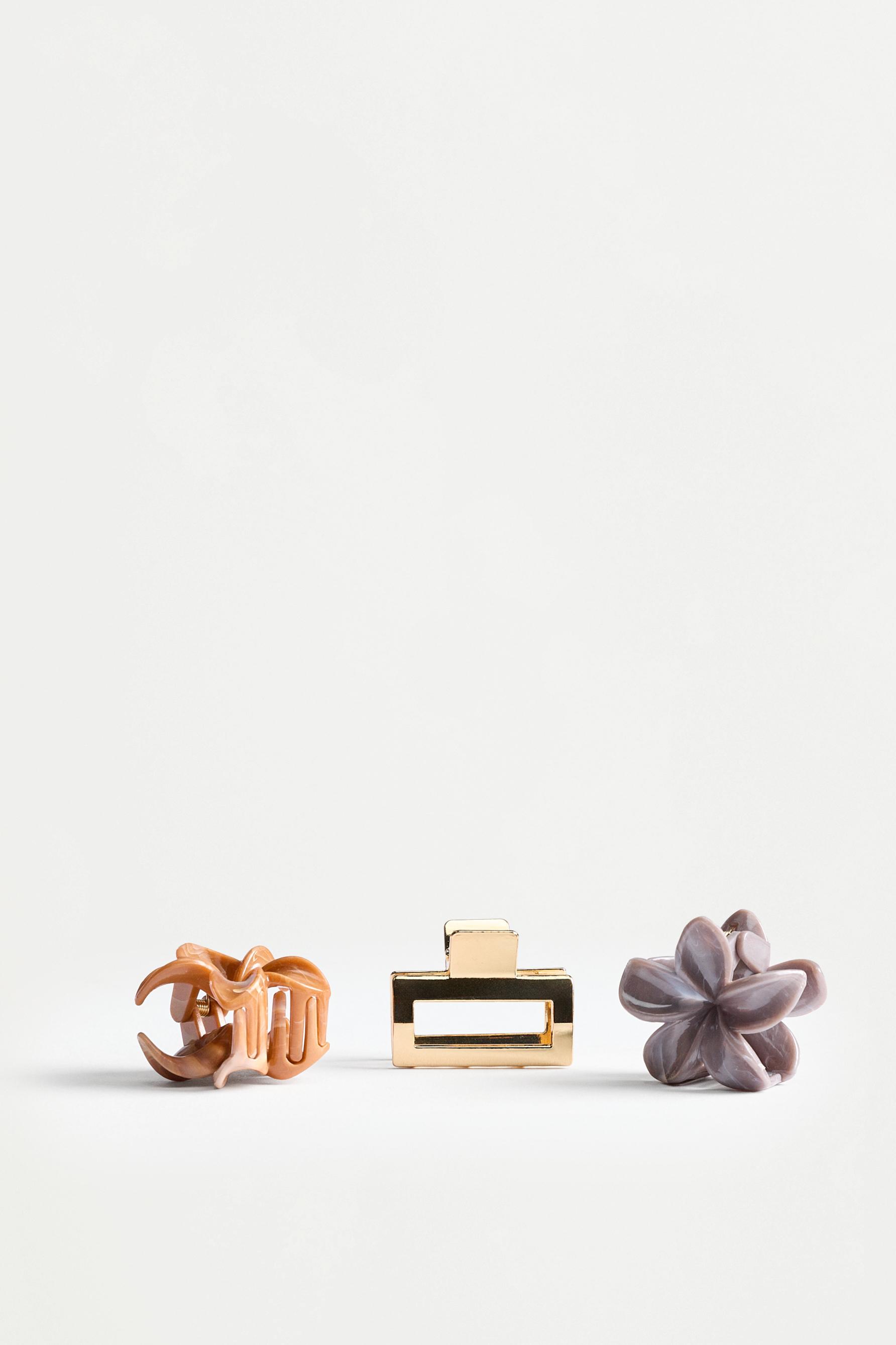 3-Pack of Assorted Hair Clips — GOLDEN