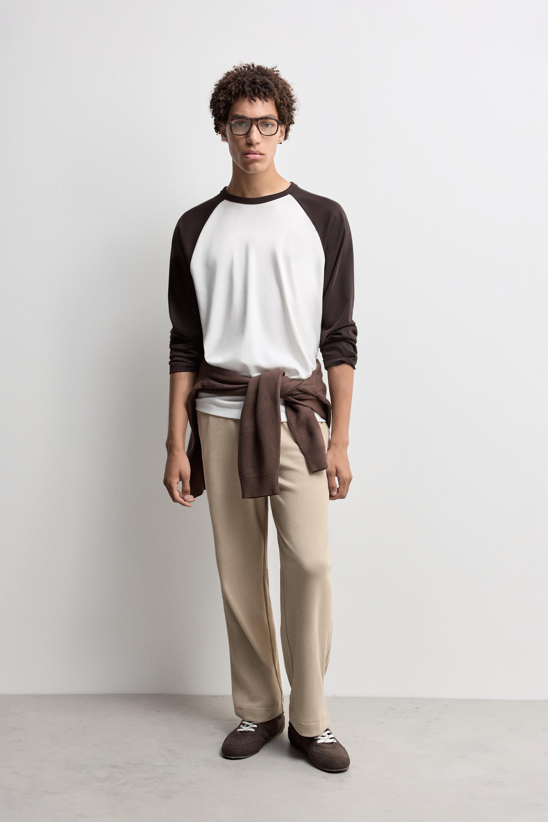 Textured tracksuit bottoms — PALE SAND