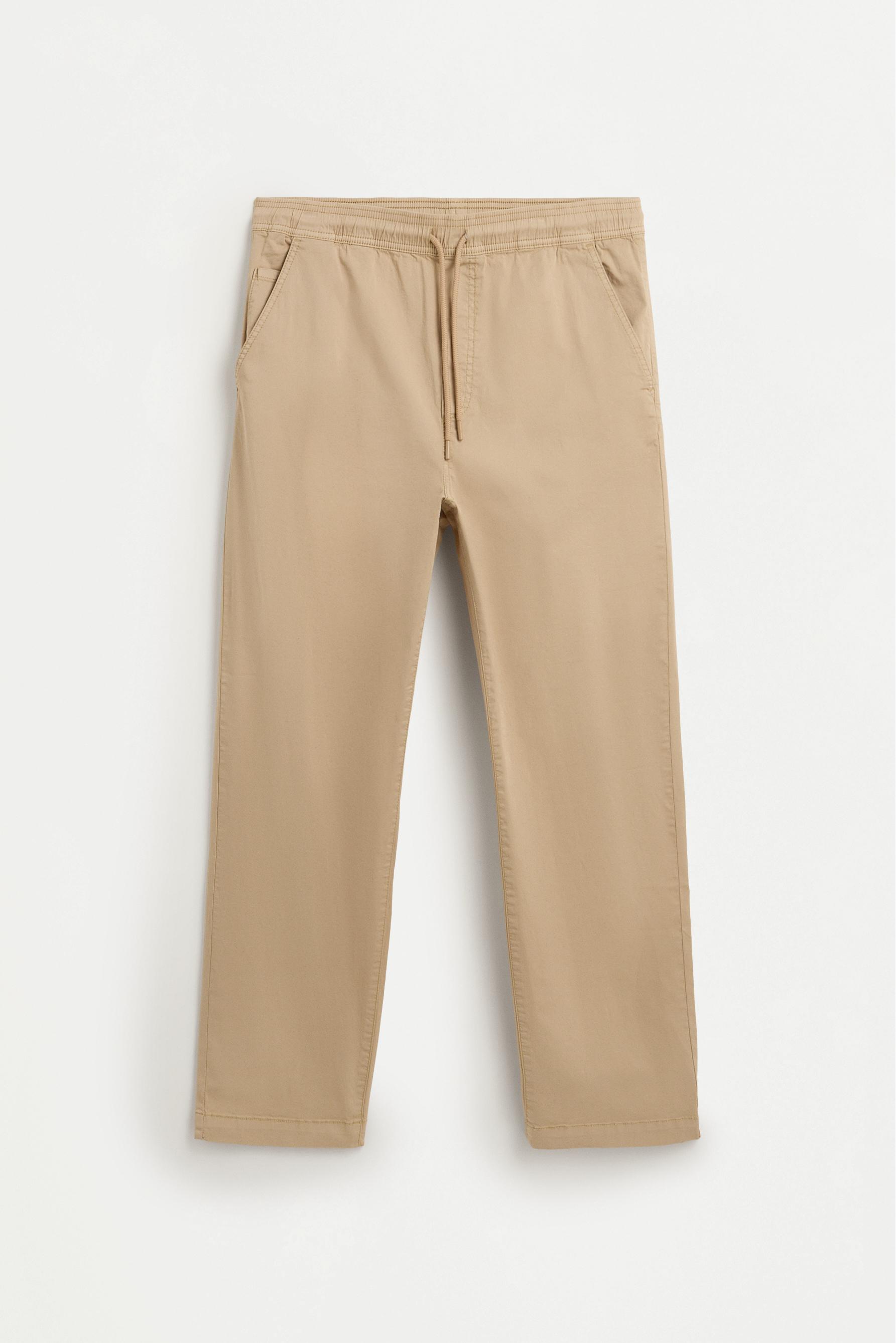 Slim fit jogger trousers — BEIGE