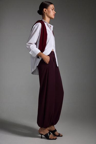 Sarouel trousers — PLUM 1