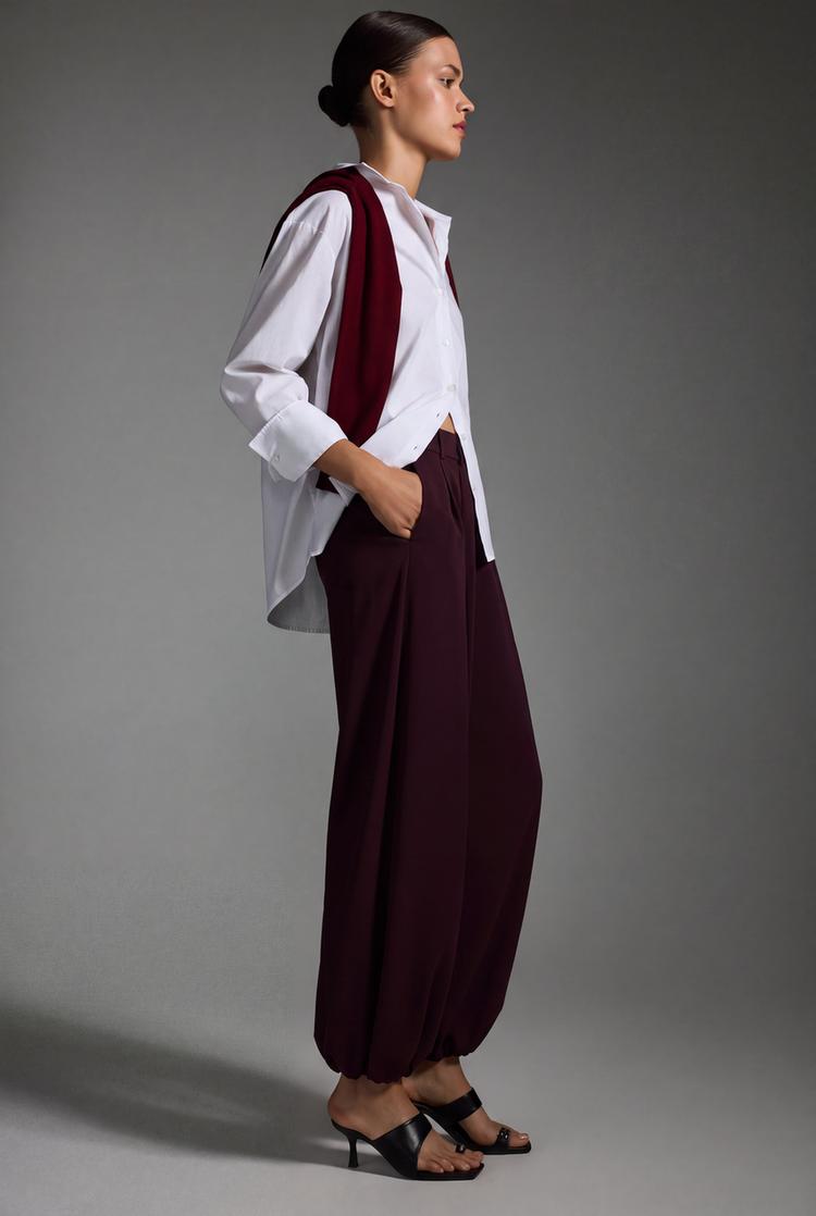 Sarouel trousers — PLUM