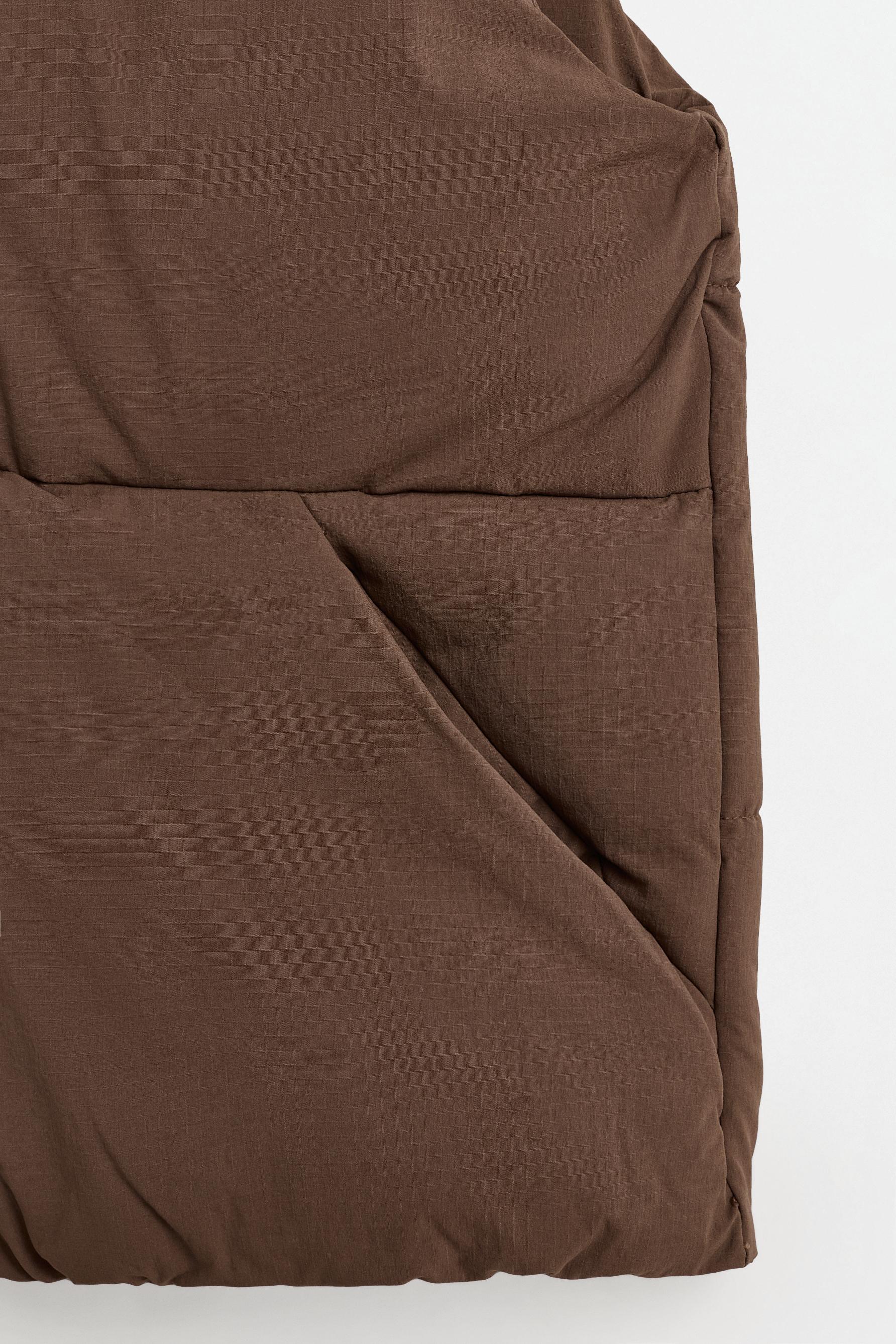 Quilted gilet — BROWN