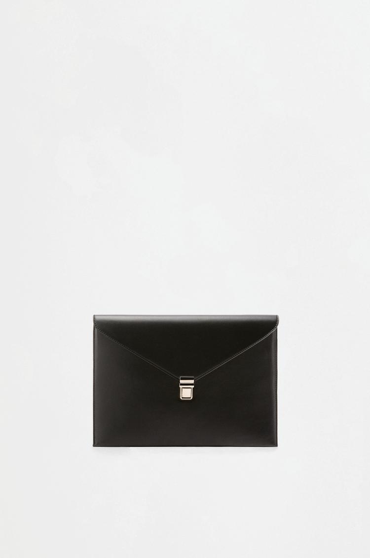 Envelope toiletry bag — BLACK