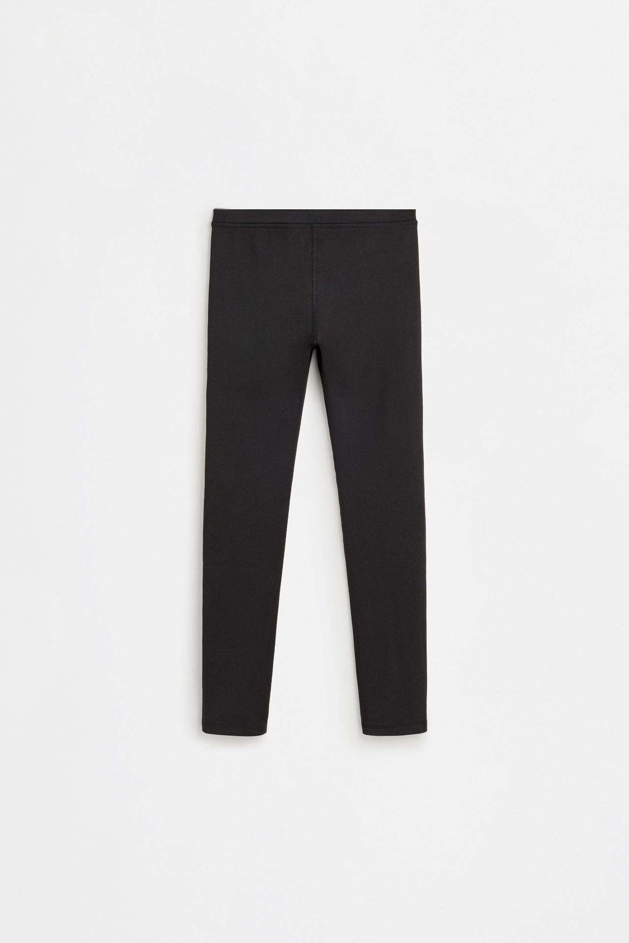 MEDIUM WEIGHT thermal leggings — BLACK