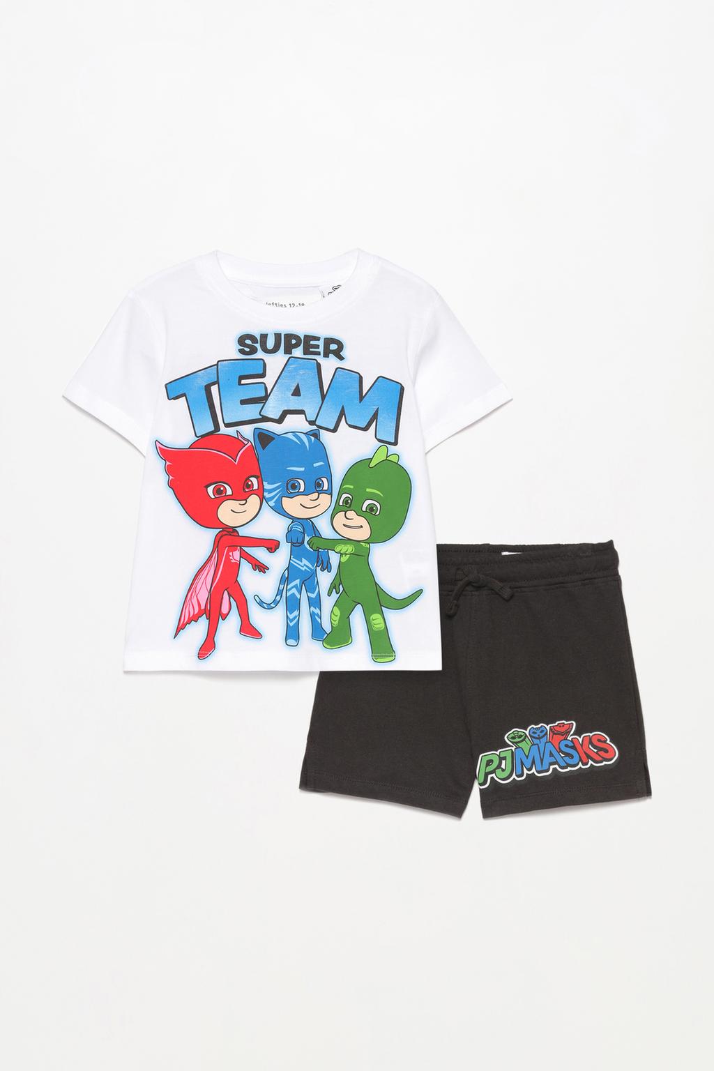 Conjunto de t-shirt e calções bermuda PJMASK ™ HASBRO