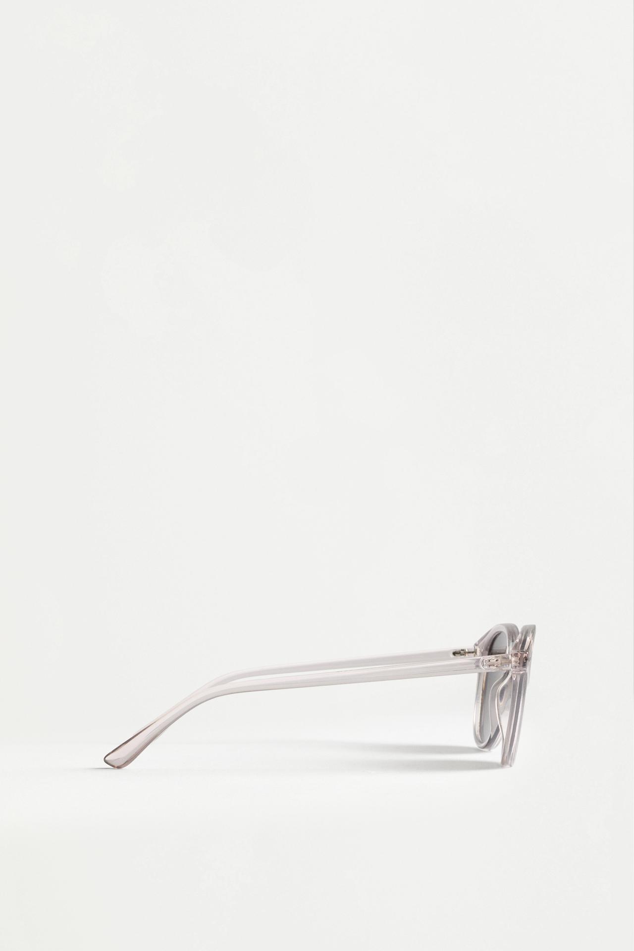 Transparent round glasses — GREY