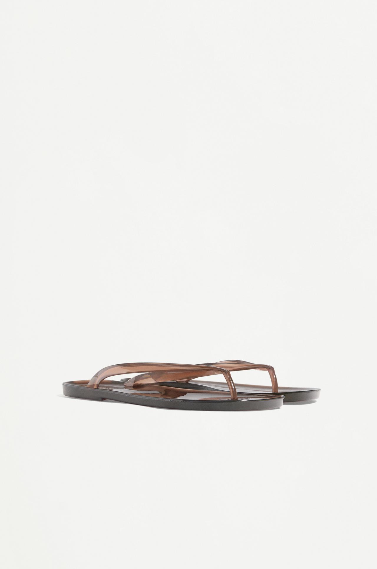 Jelly sandals — BROWN