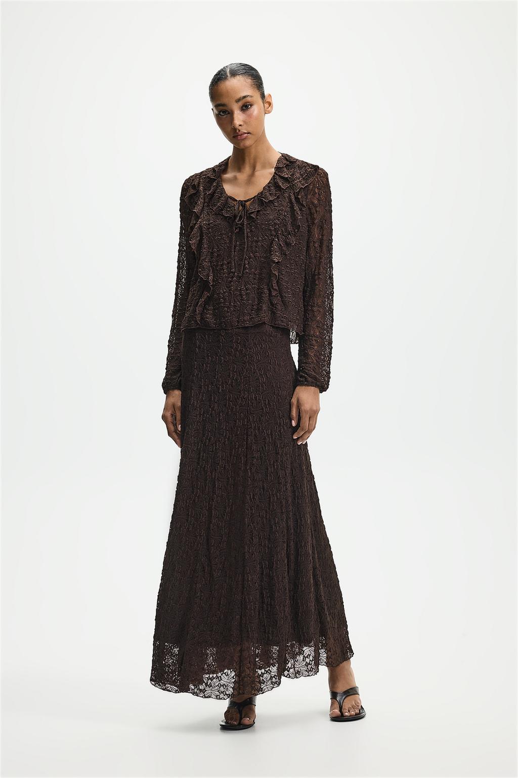 Lefties Lace midi yubka