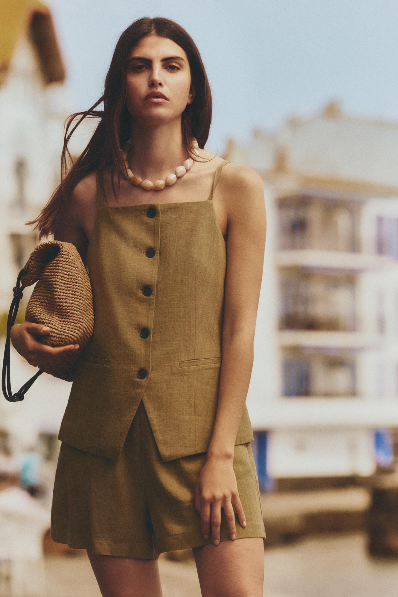 Rustic Bermuda shorts — MEDIUM KHAKI