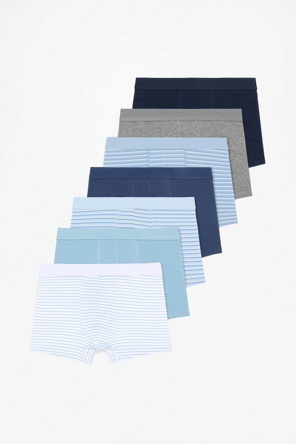 7-pack of striped boxers