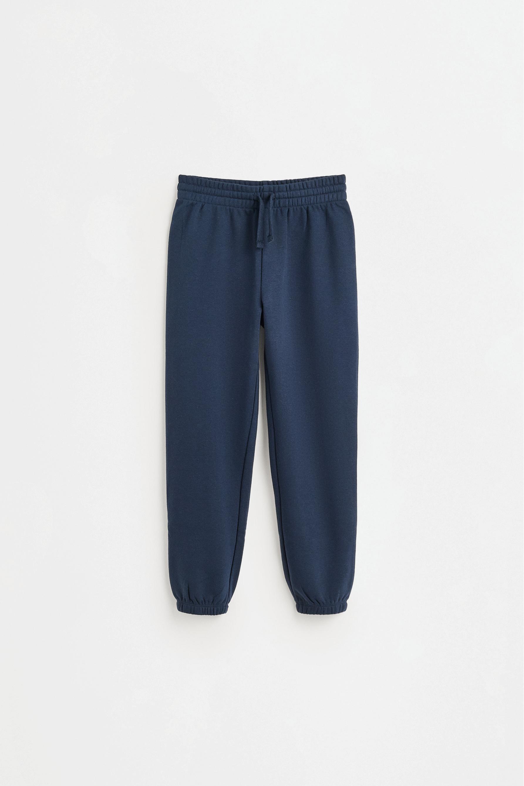 Pack of 2 plain plush trousers — NAVY