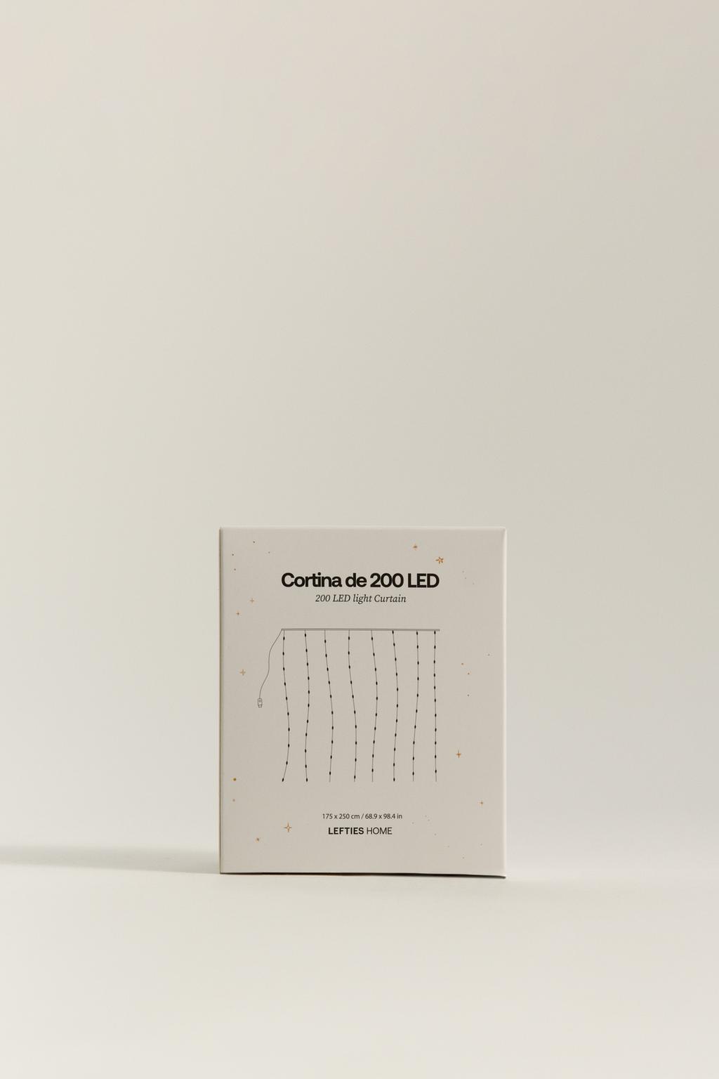 Cortina luces navidad 200 LED