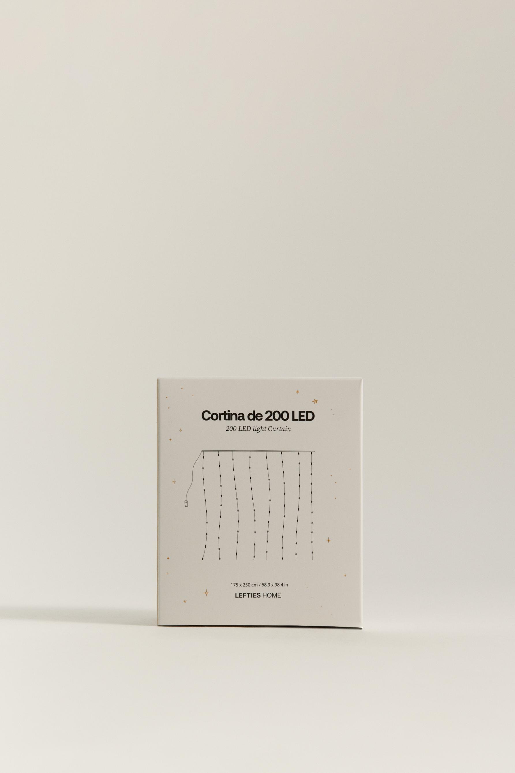 Cortina luces navidad 200 LED