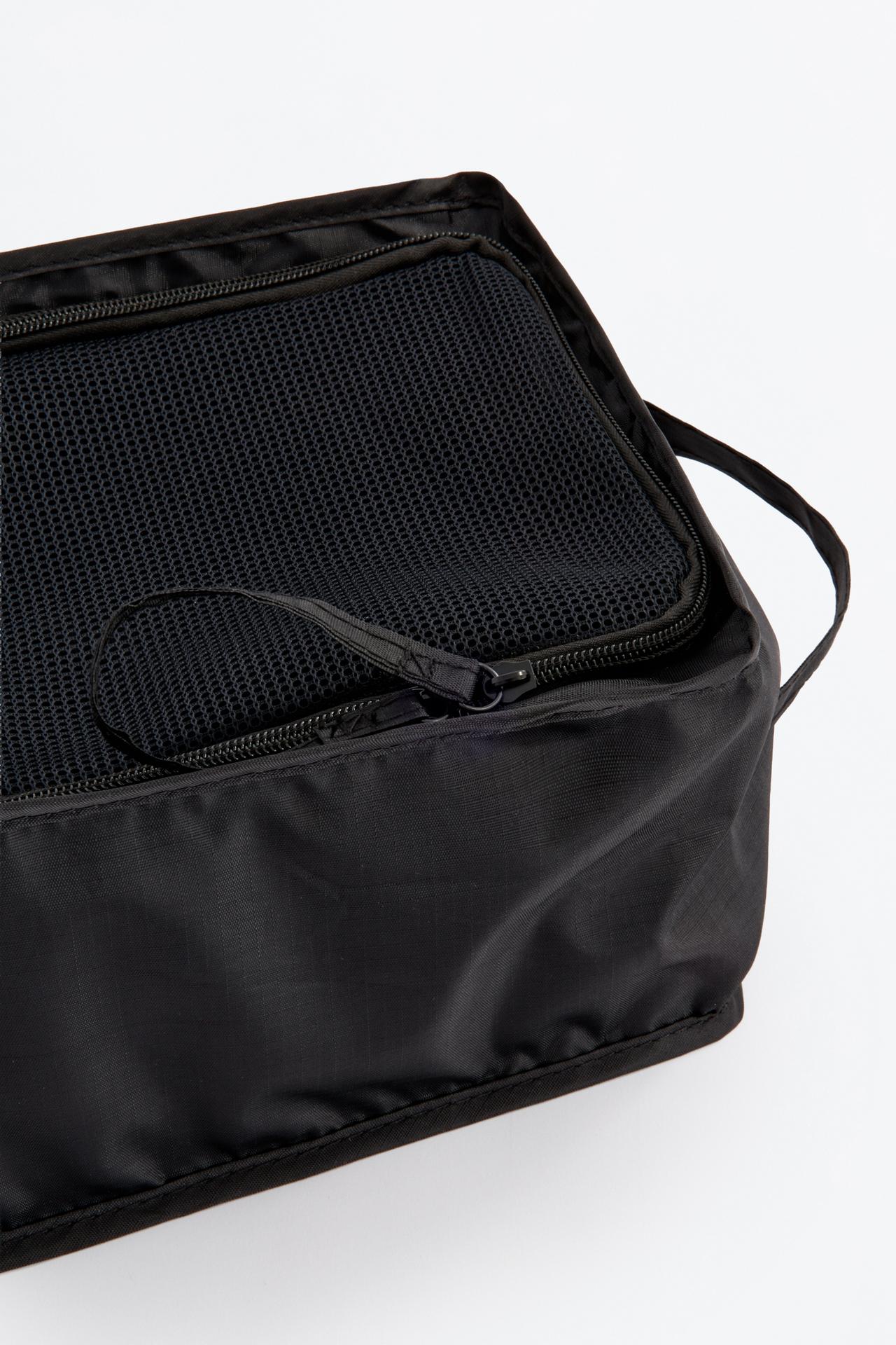 Travel shoe bag — BLACK