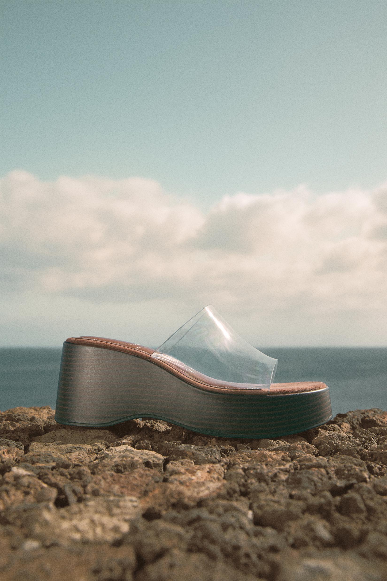 Wood vinyl wedge — TRANSPARENT