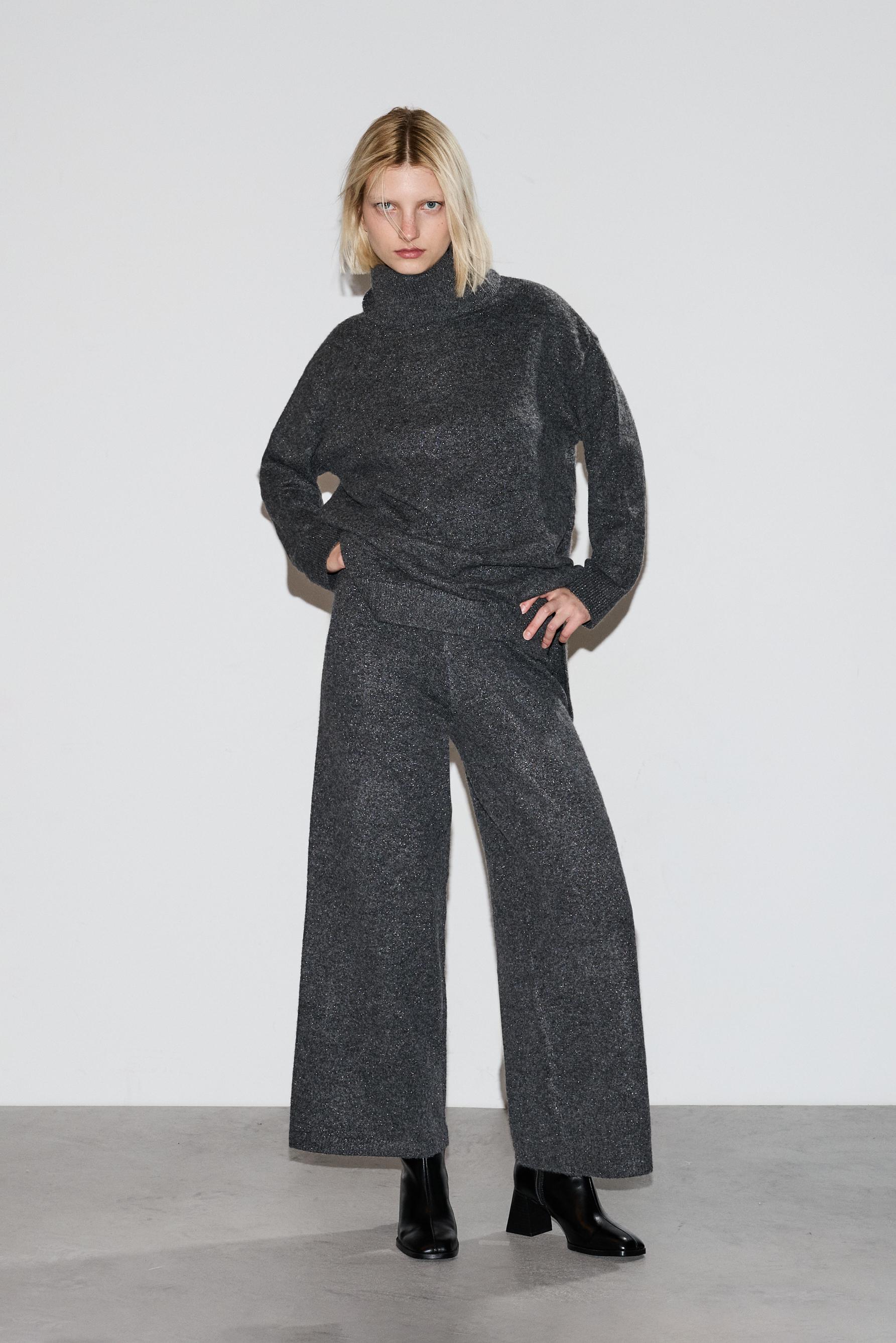 Pantalón punto hilatura metalizada