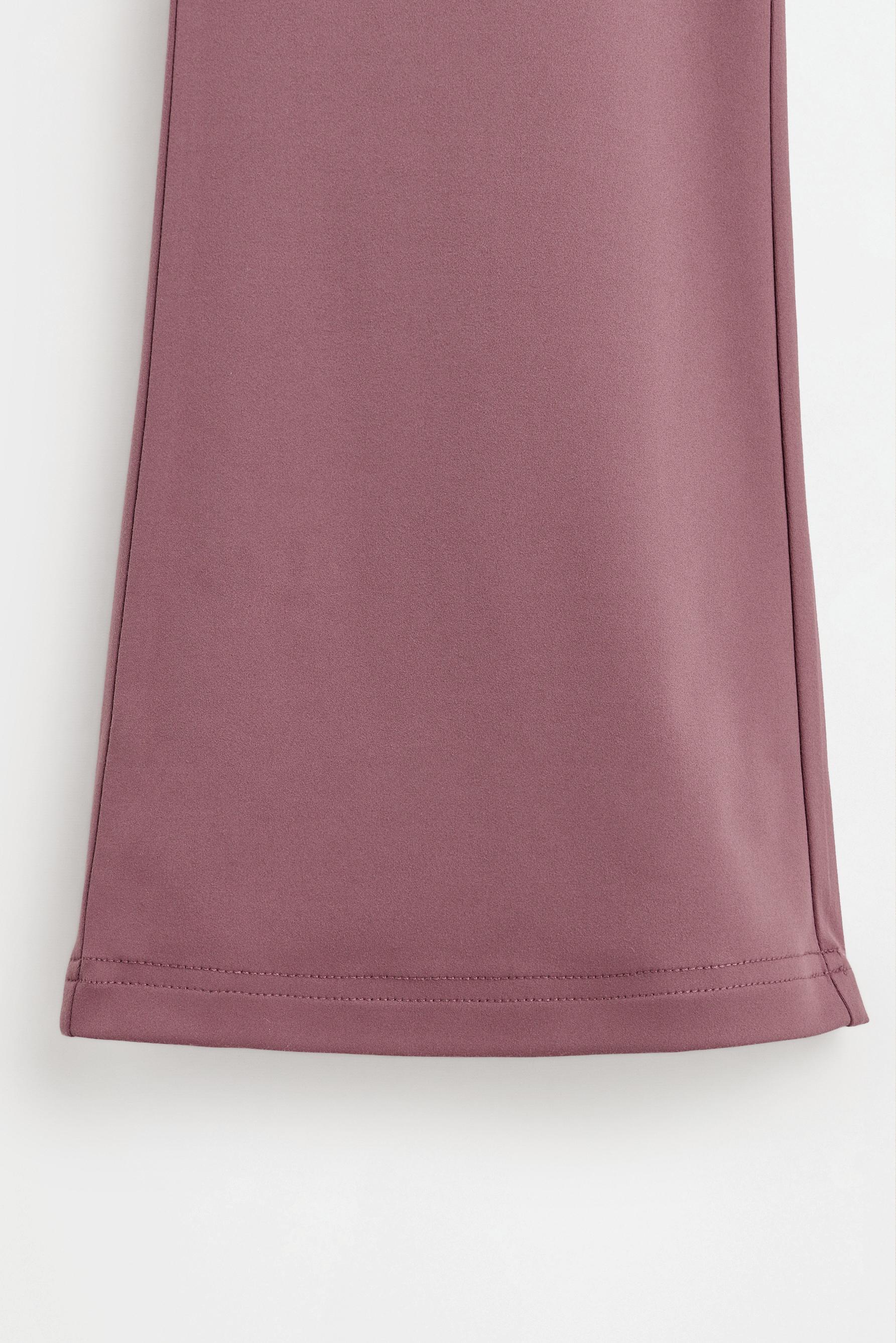 Sports bell-bottom leggings — BURGUNDY