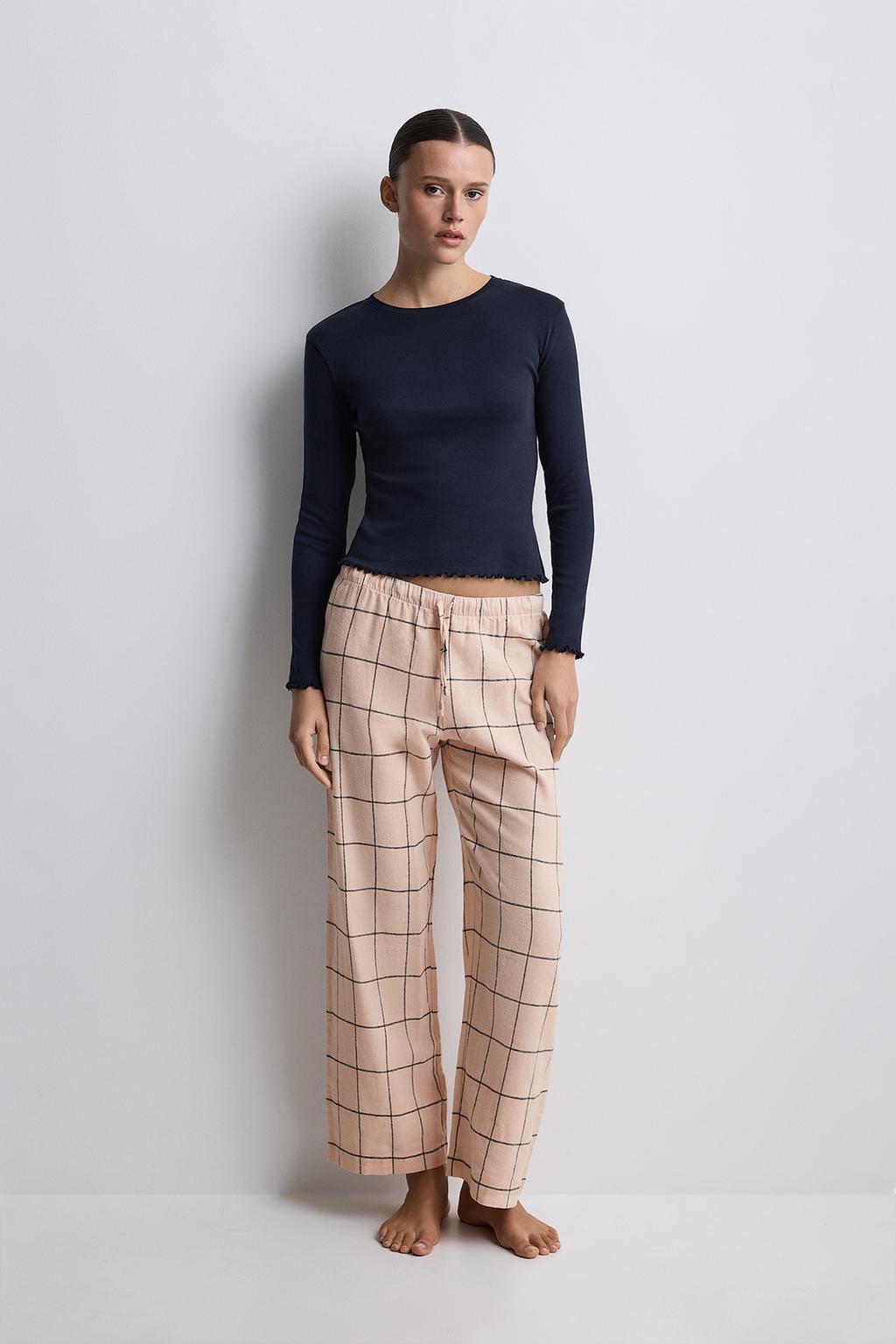 Lefties Uzun kontrast pijama