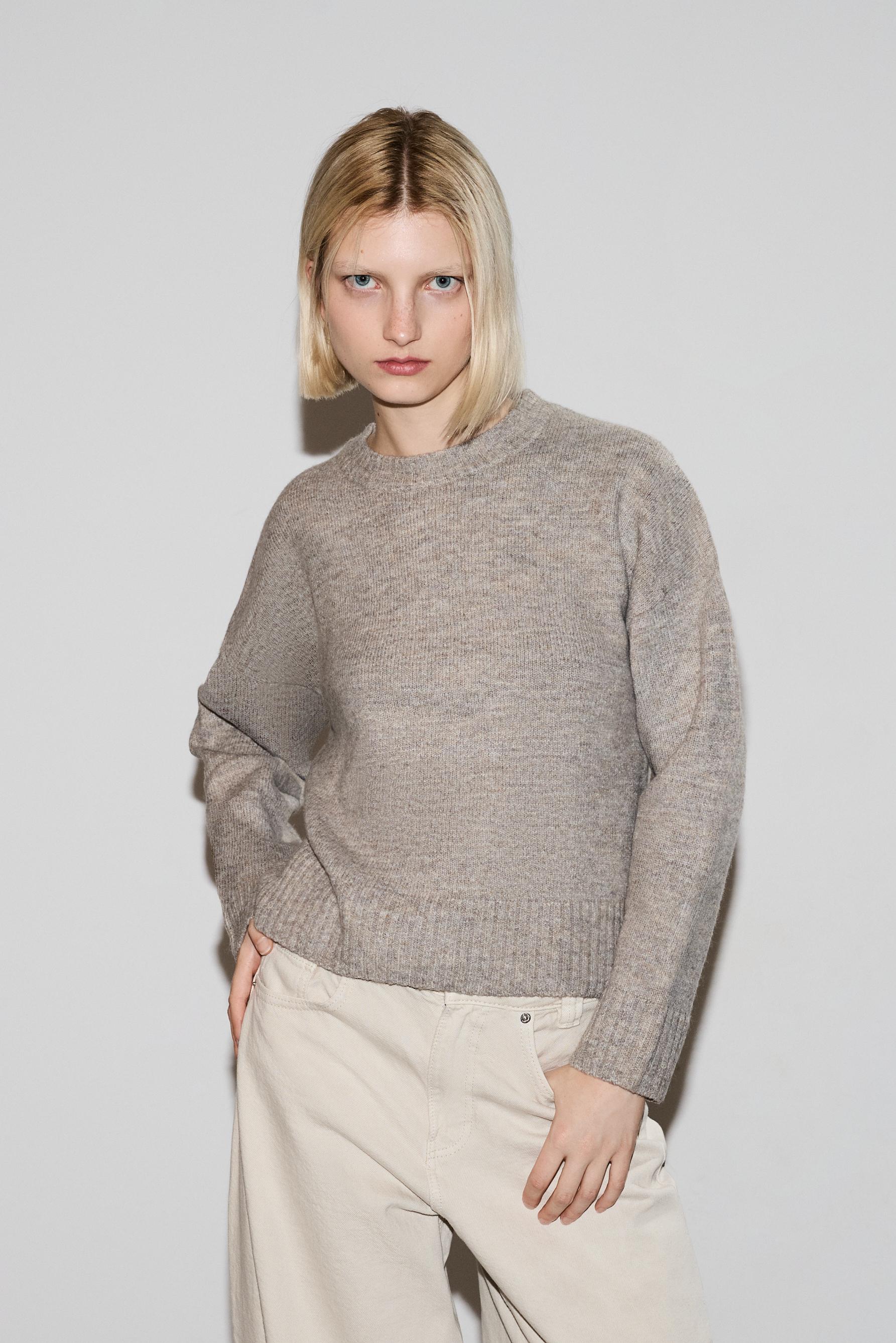 Jersey espumoso cuello redondo