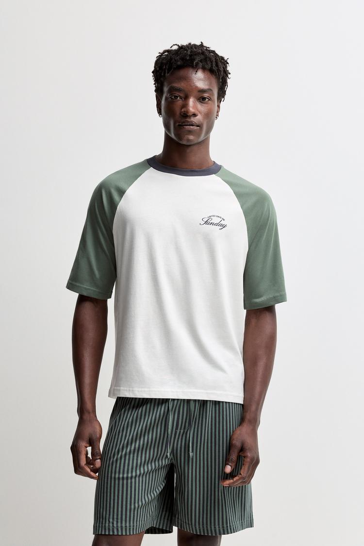 Short printed pyjamas — OFF WHITE