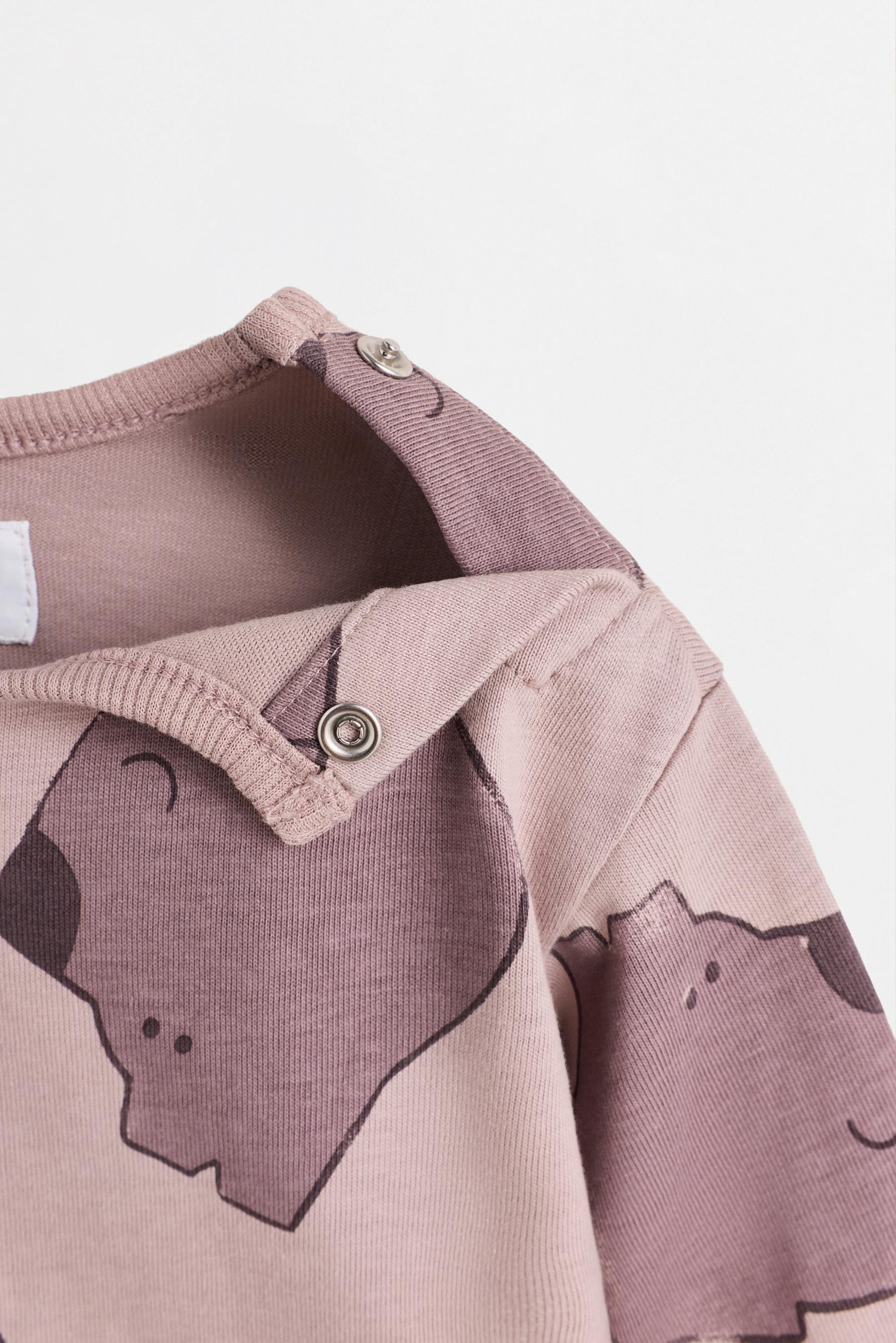 Bear print co-ord — MAUVE