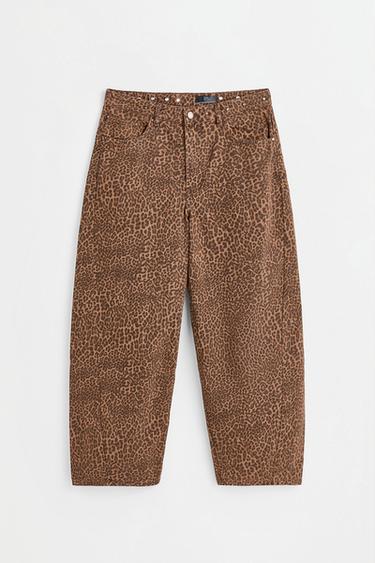 Animal print barrel jeans — CHEETAH 6