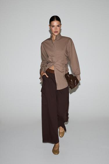 Cargo barrel jeans — BROWN 5