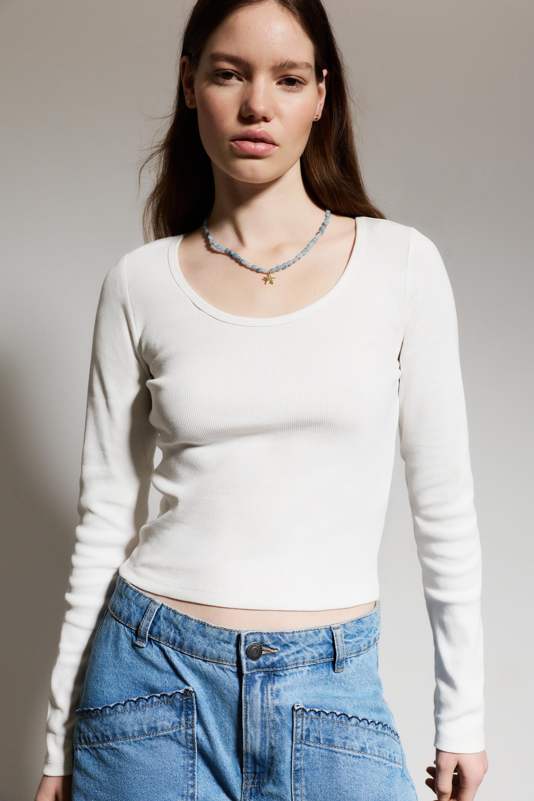 Camiseta rib básica