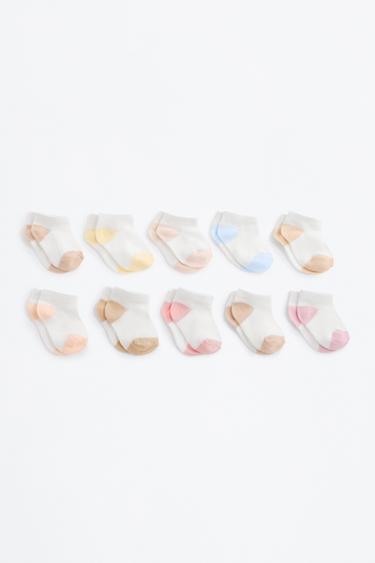 Ankle socks (Pack 10) — ECRU/WHITE 3
