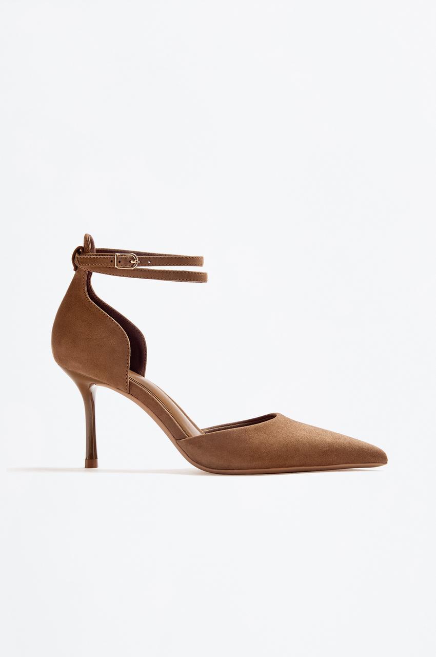 Zapato tacón pulsera efecto ante Zapatillas de casa ZAPATOS