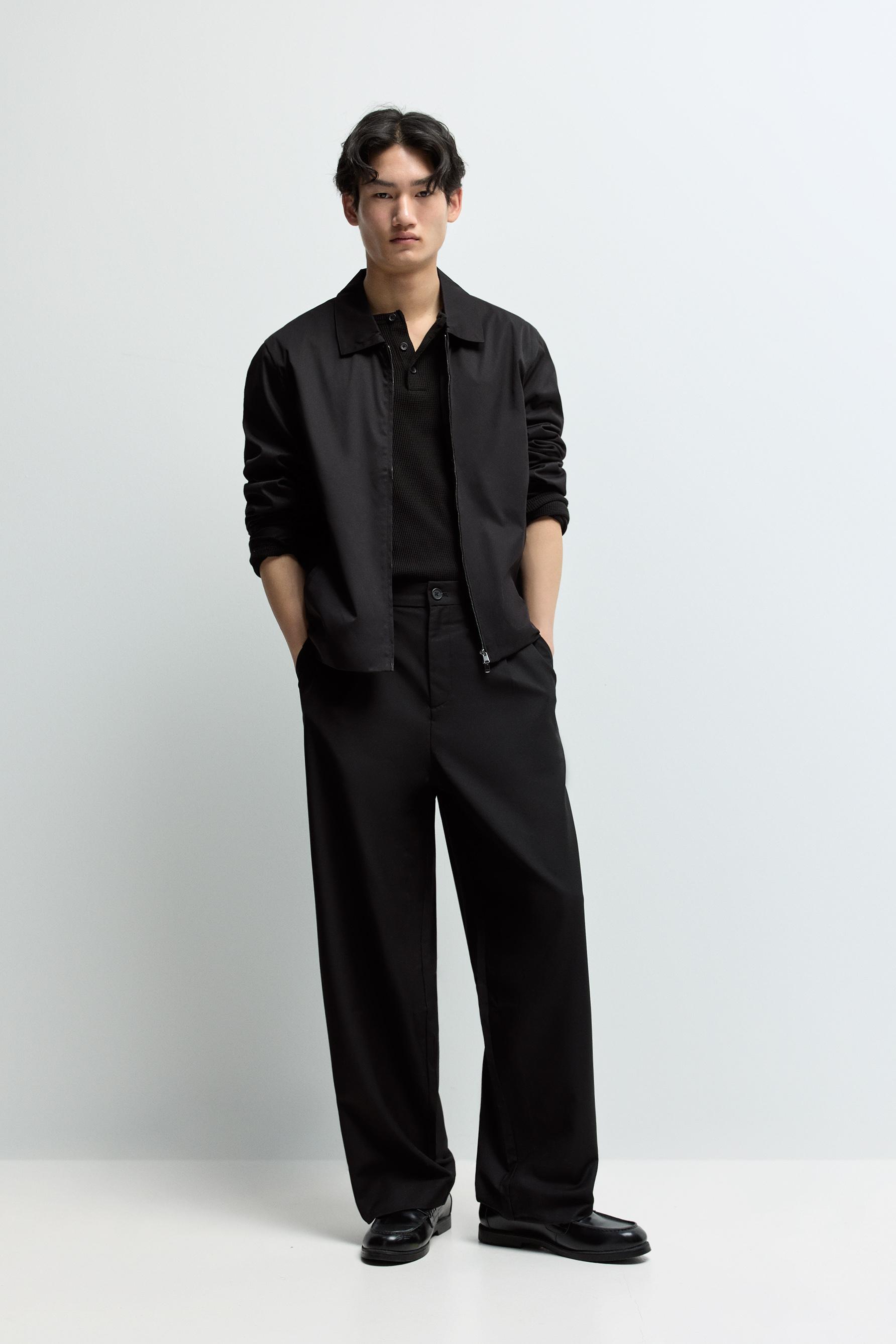 Baggy trousers with darts