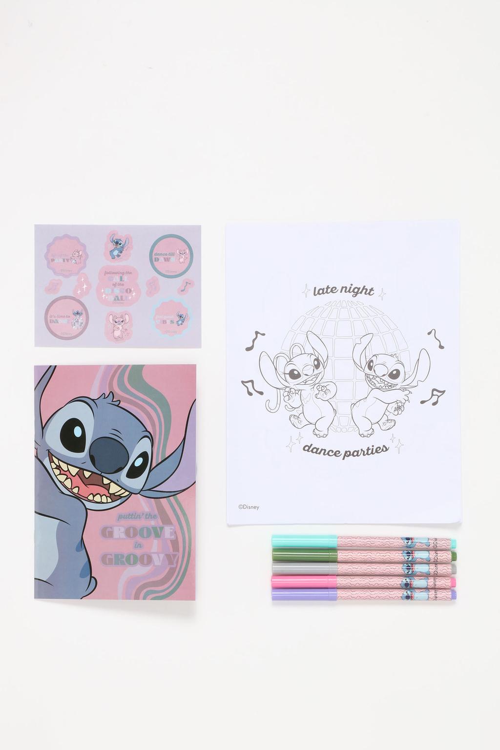 Stitch and Angel ©Disney colouring set