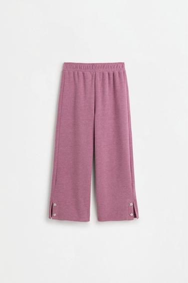Star bias cut trousers — PINK 1