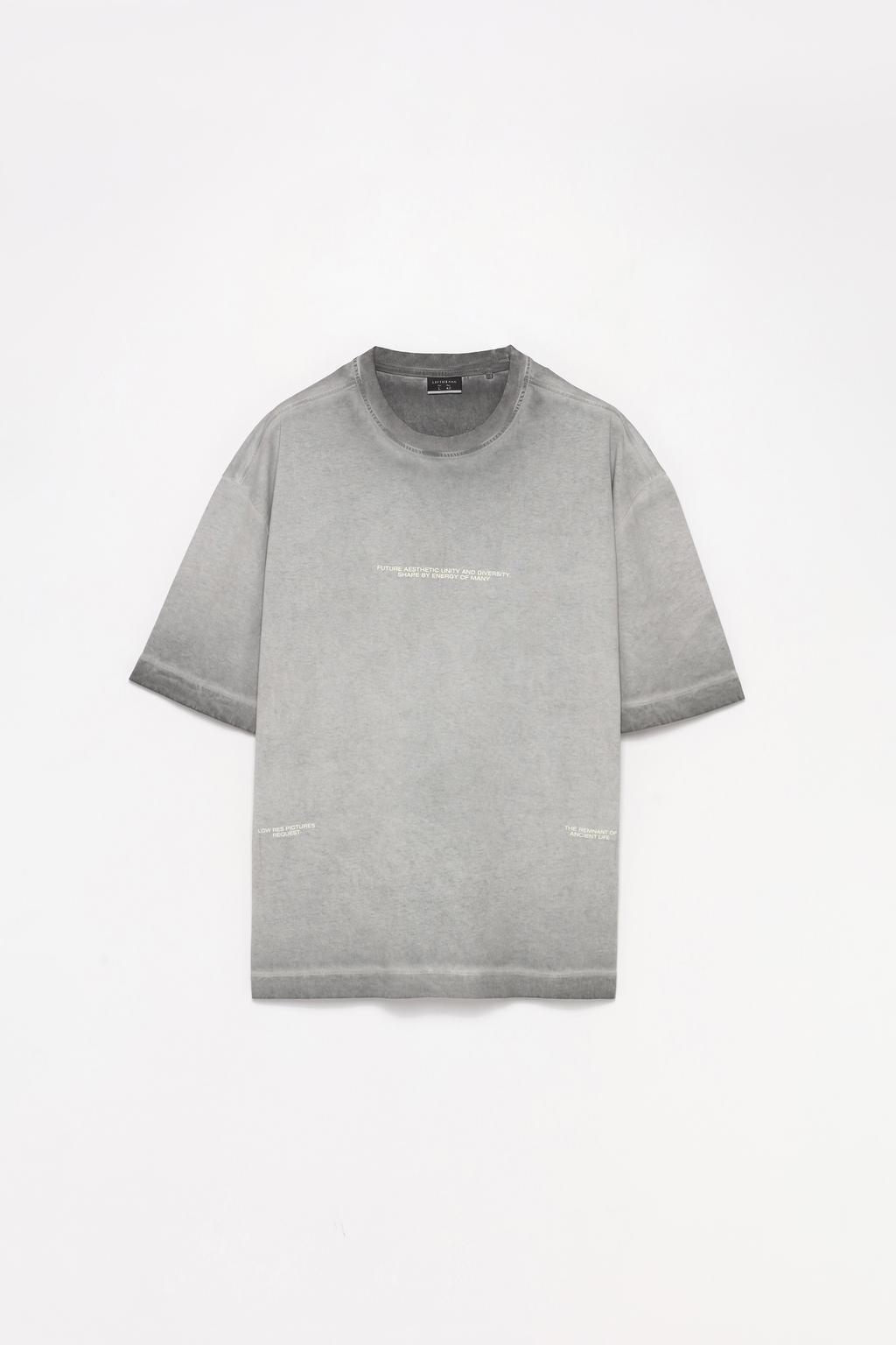 Faded effect printed T-shirt