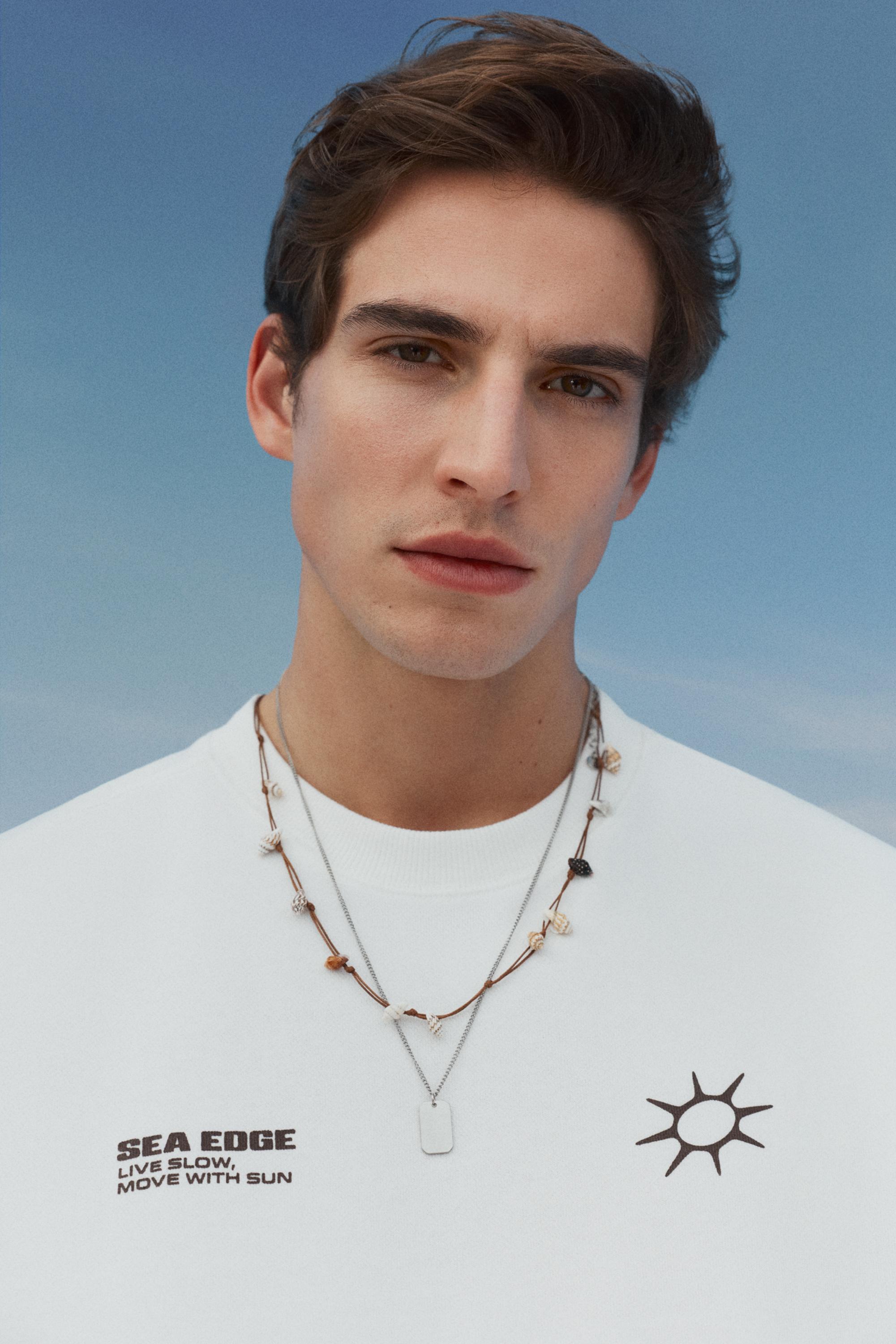 Printed sleeveless sweatshirt — WHITE