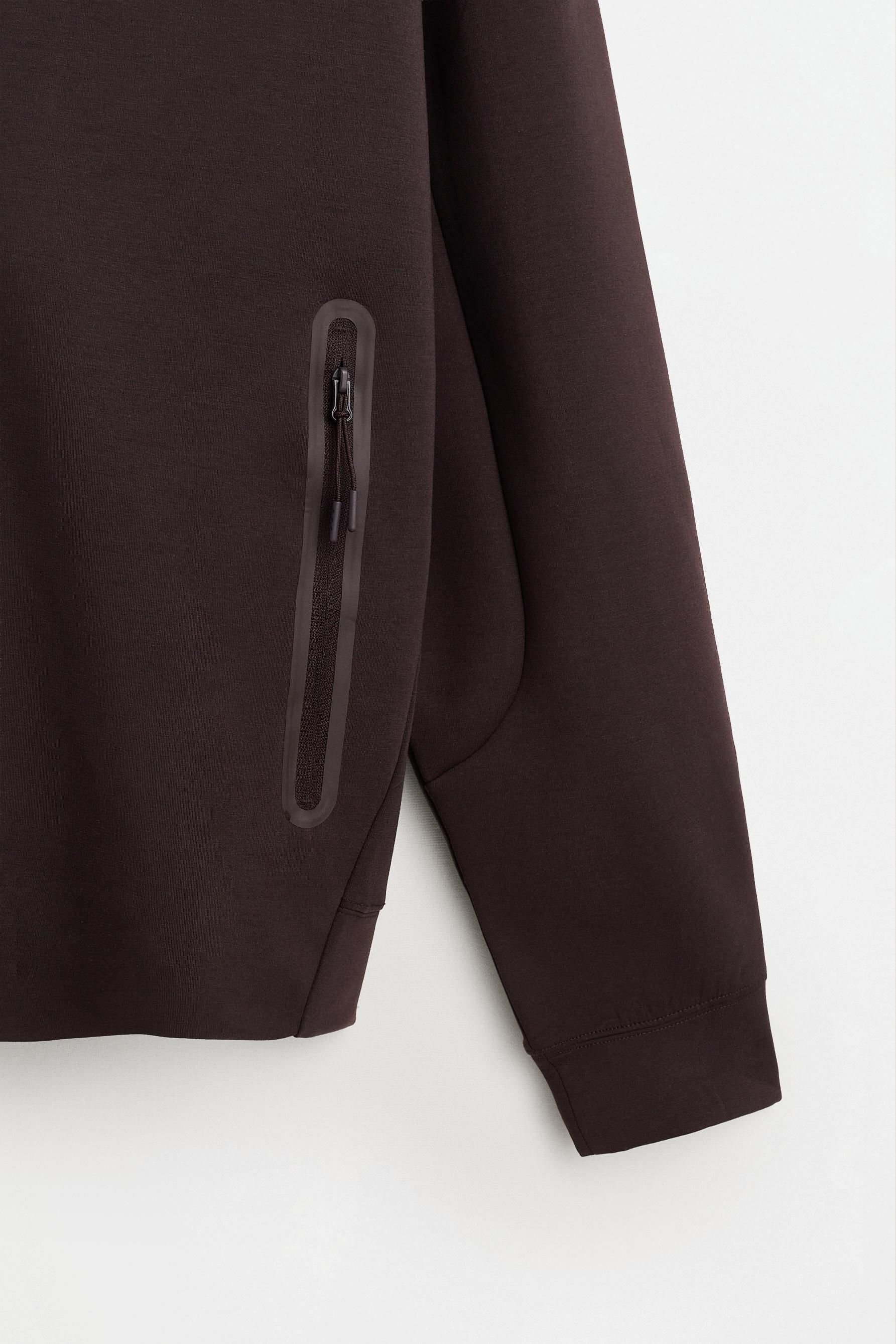 Interlock zip hoodie — CHOCOLATE