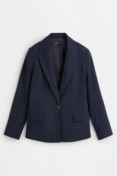 Striped blazer — NAVY 6