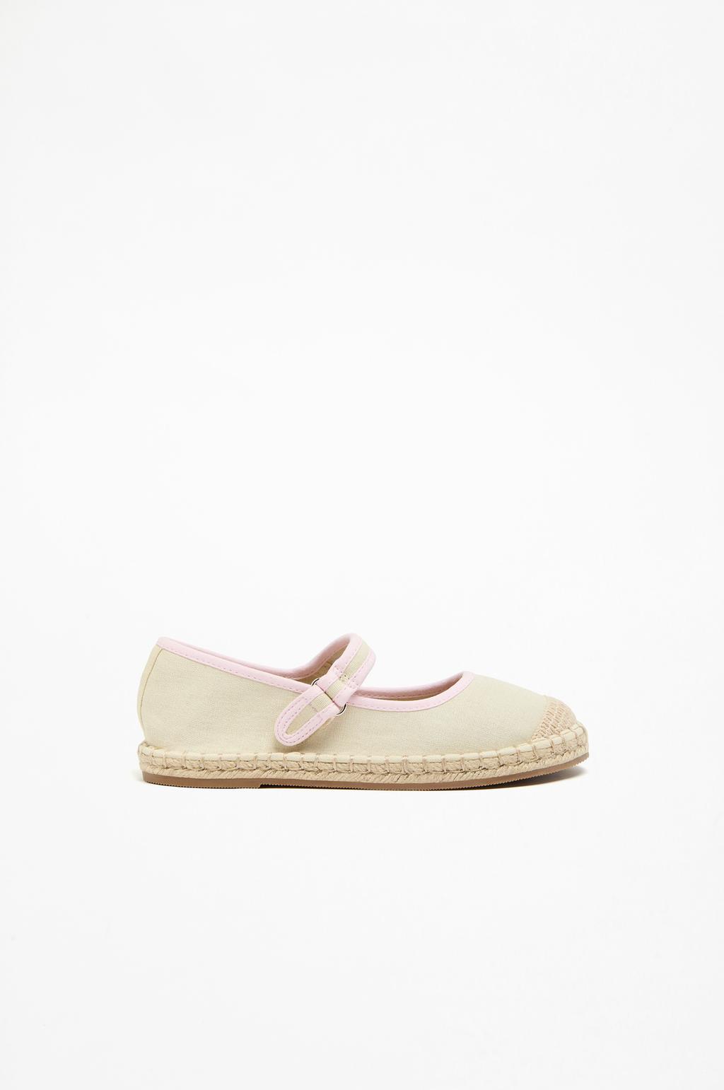 Espadrille-style ballet flats