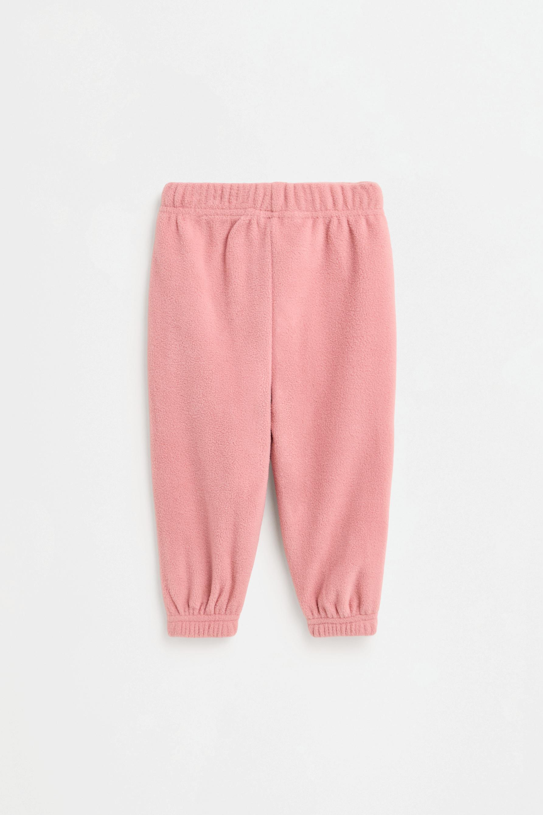 Fleece jacket and trousers set — PINK
