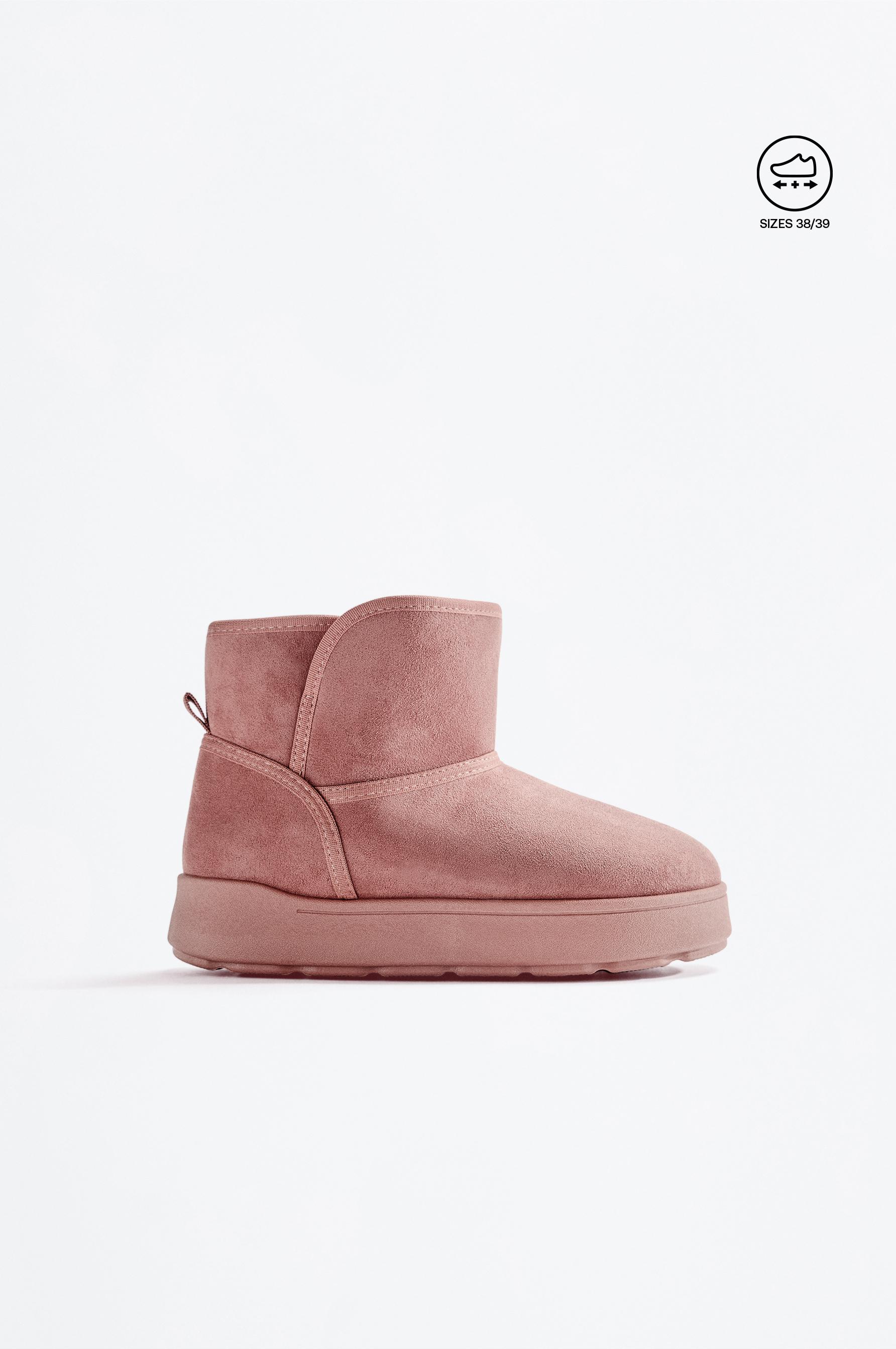Lined ankle boot — RED