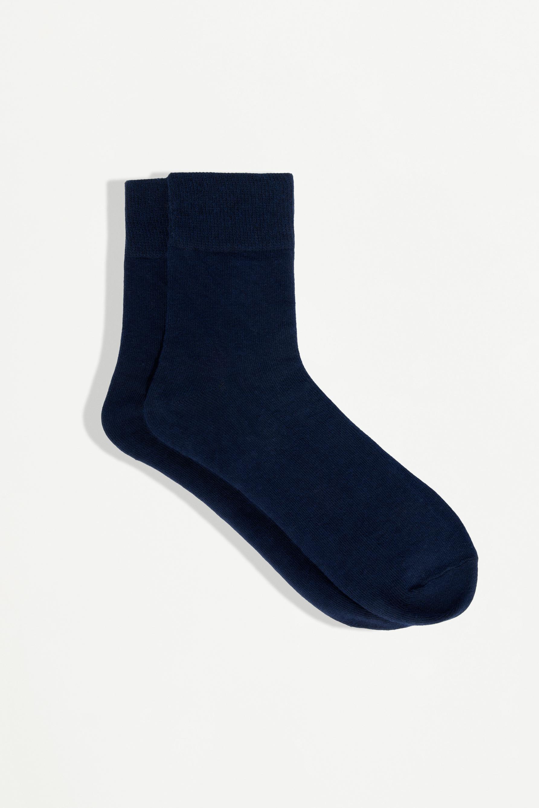 Plain ankle socks (Pack 7) — NAVY