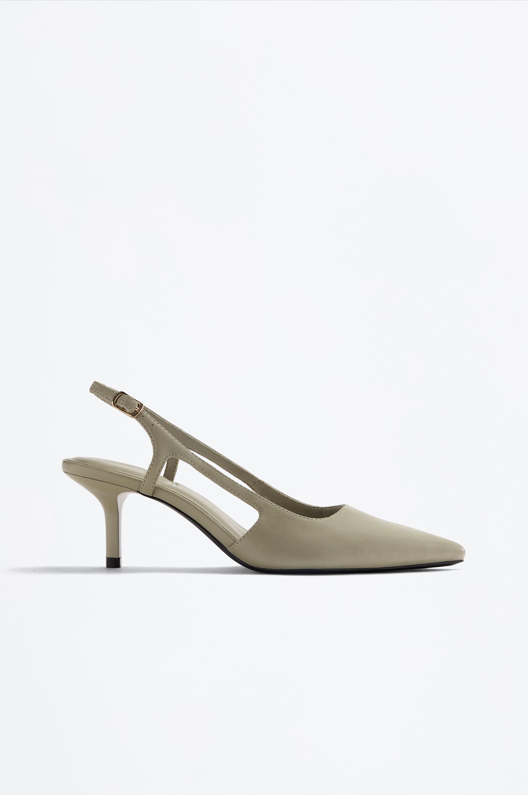 Slingback Heel Shoe — GREEN