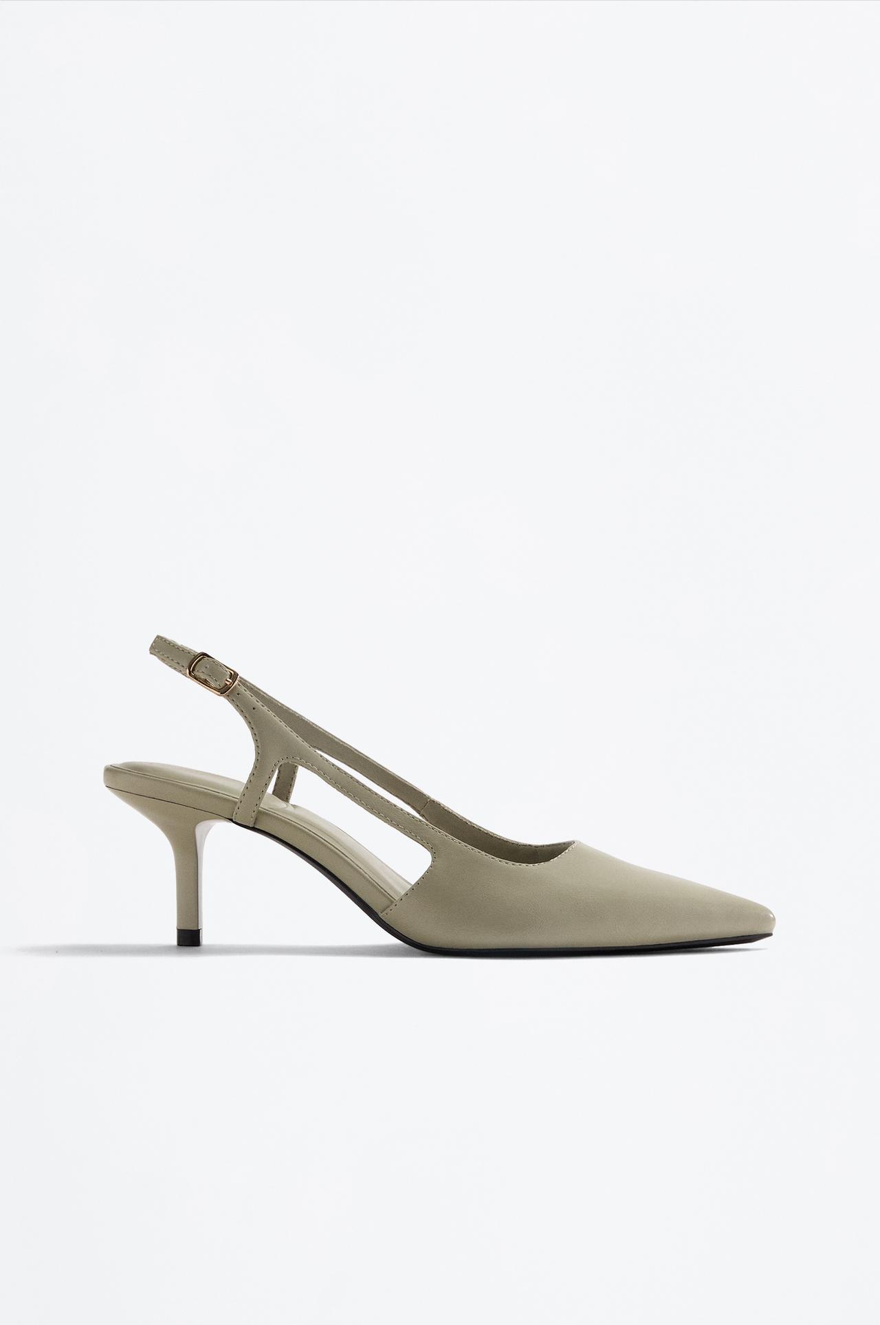 Slingback Heel Shoe — GREEN
