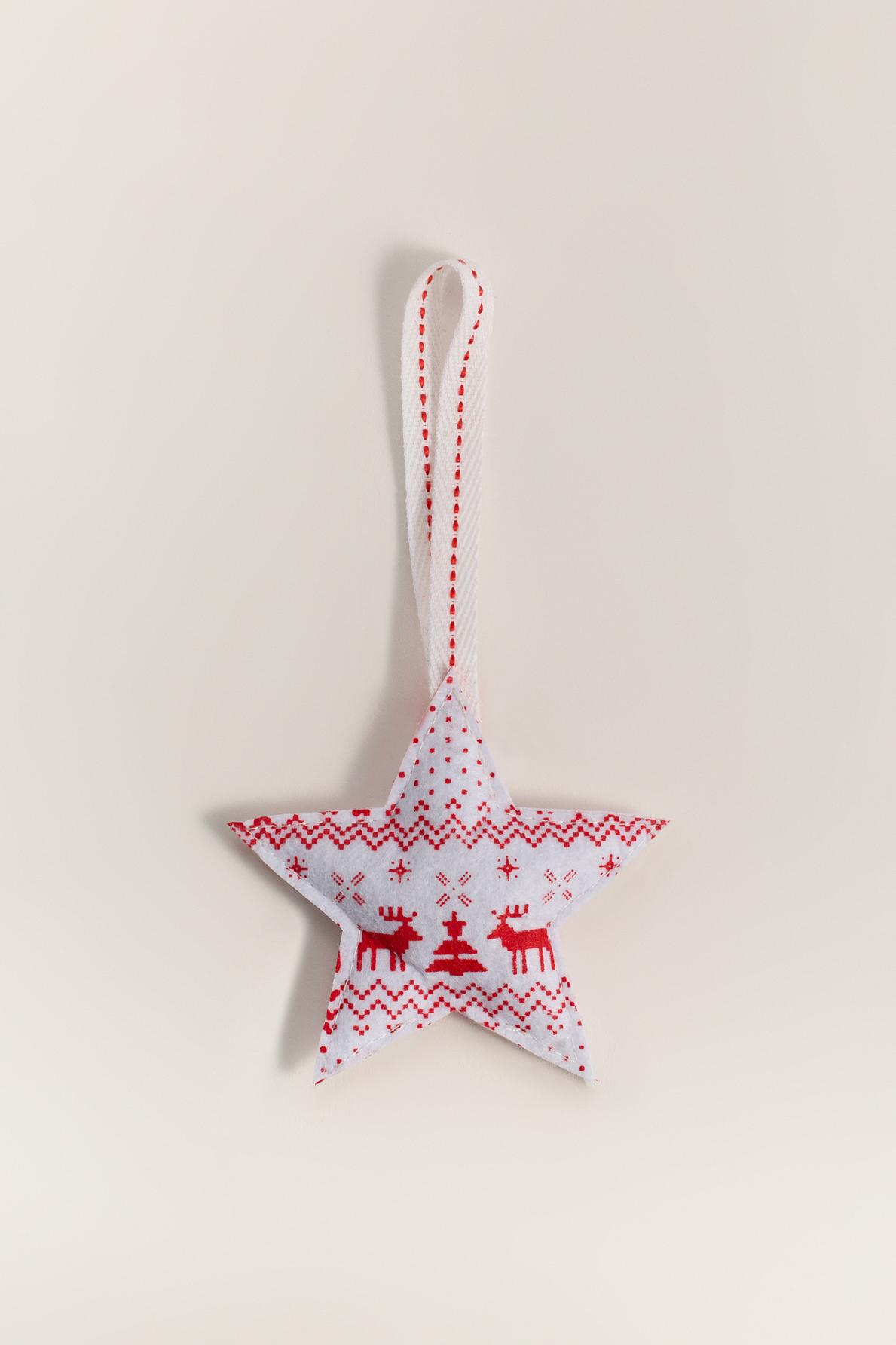 Adorno árbol estrella 9 cm